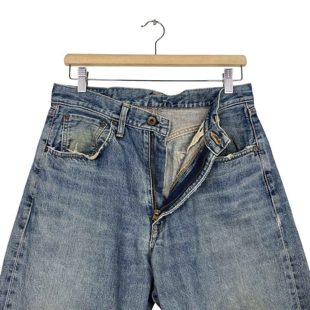 Japanese Brand Edwin 505 Faded Dirty / Faded Blue Selvedge Jeans W 30 Size US 30 / EU 46 - 12 Thumbnail