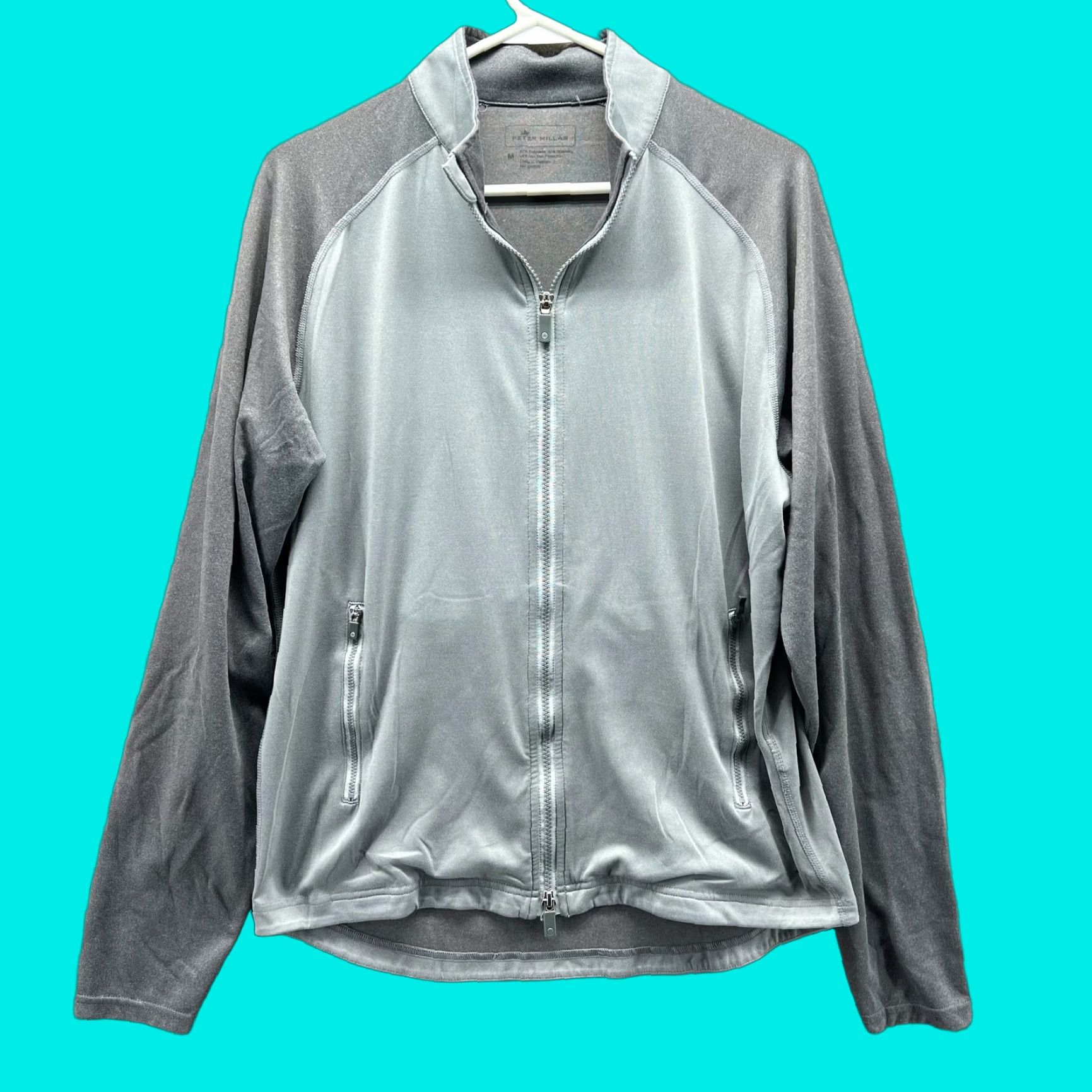 Peter Millar Peter Millar Jacket Womens M Gray Full Zip Windbreaker Performance Activewear Size M / US 6-8 / IT 42-44 - 1 Thumbnail
