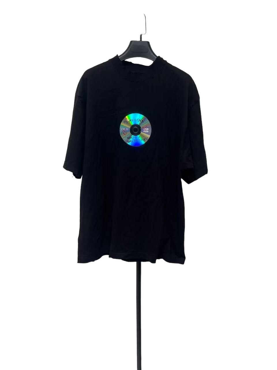 Balenciaga Balenciaga Distressed CD Disc Graphic T-Shirt S Size US S / EU 44-46 / 1 - 1 Thumbnail