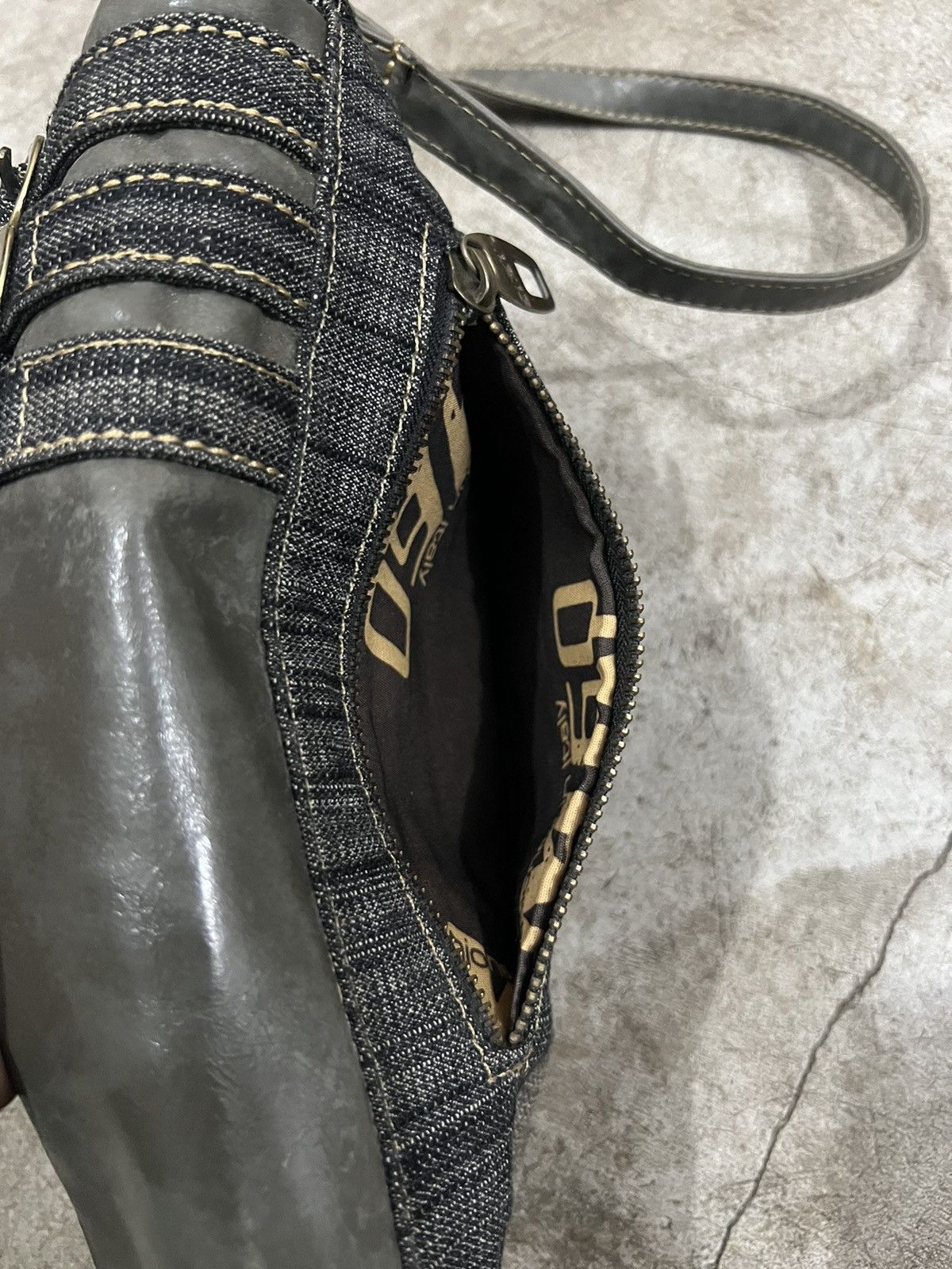 Designer × Miss Sixty × Vintage Miss Sixty Denim Leather Y2K Sling Bag Size ONE SIZE - 6 Thumbnail