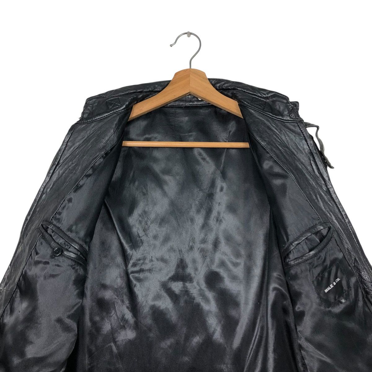 Japanese Brand 🔥VINTAGE BIKER LEATHER JACKET MALE & CO 14th ADDICTION Size US M / EU 48-50 / 2 - 16 Thumbnail