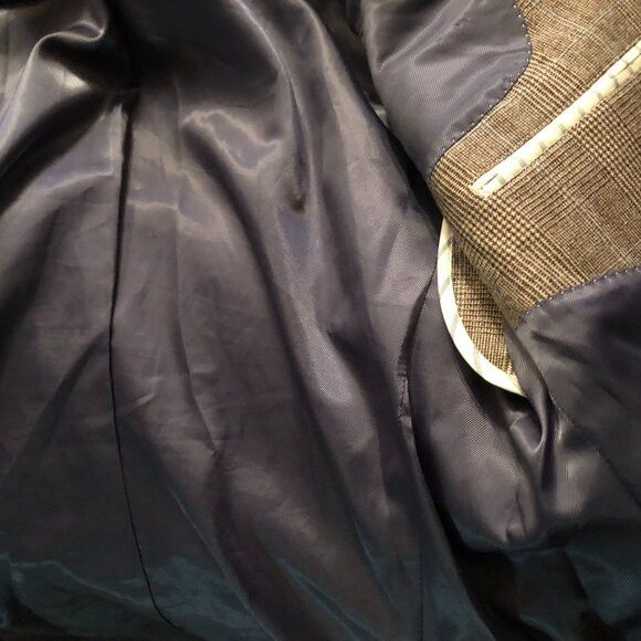 Stafford STAFFORD men's 100%wool blazer sport coat jacket size: 42L Size 42L - 7 Thumbnail