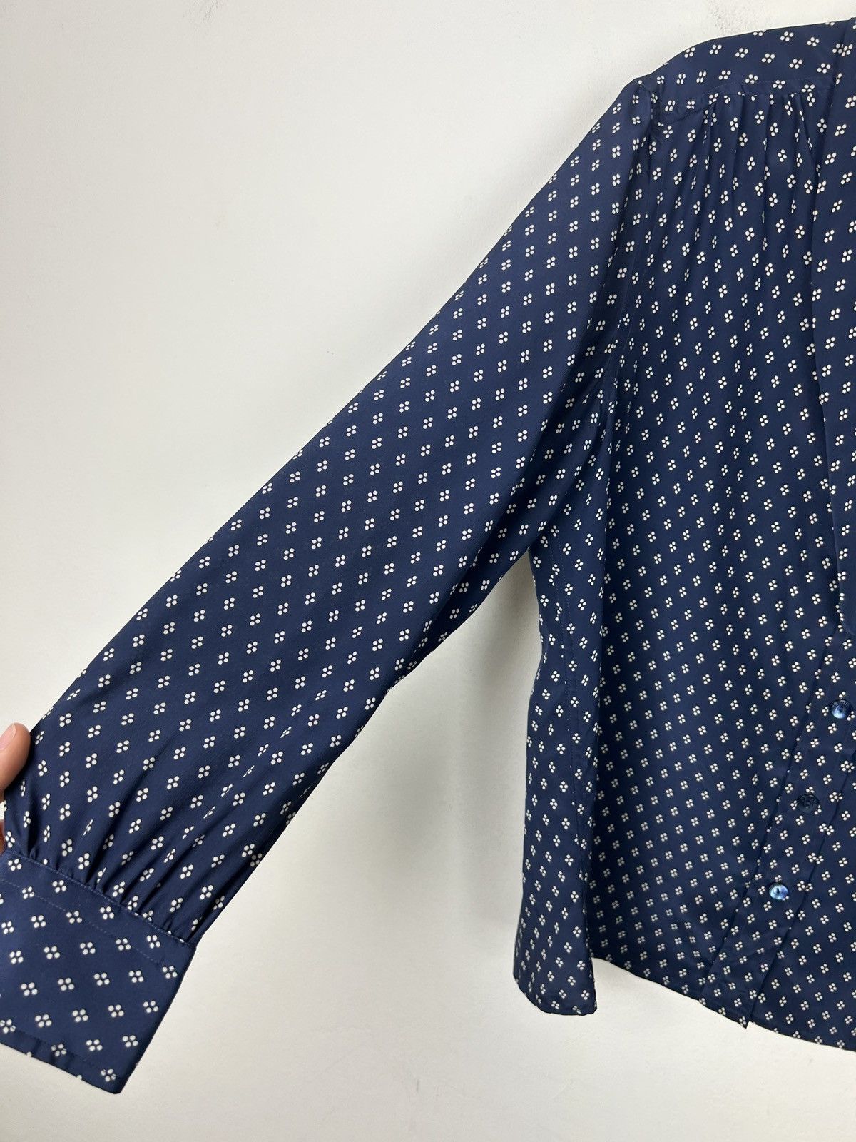 Celine Celine Black Silk Sample Shirt Size M / US 6-8 / IT 42-44 - 8 Thumbnail