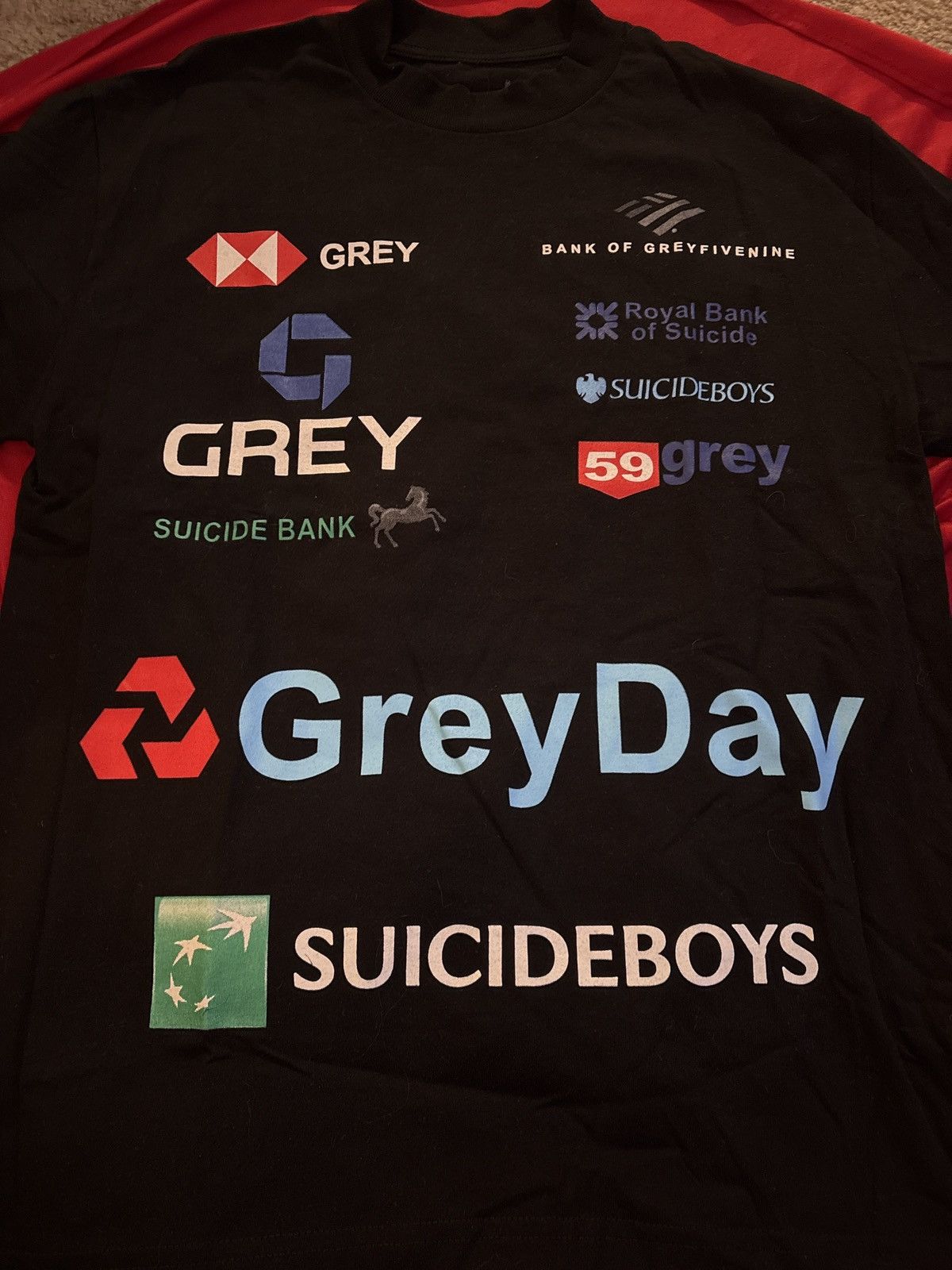 G59 Records G59 Bank of Grey Logo Tee Grey Day Tour Shirt 2024 Size US M / EU 48-50 / 2 - 1 Thumbnail