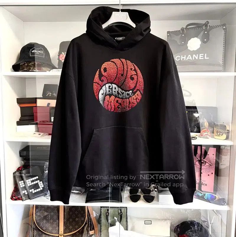 Versace Versace Black Cotton Long Sleeve Hoodie . Size US M / EU 48-50 / 2 - 1 Thumbnail