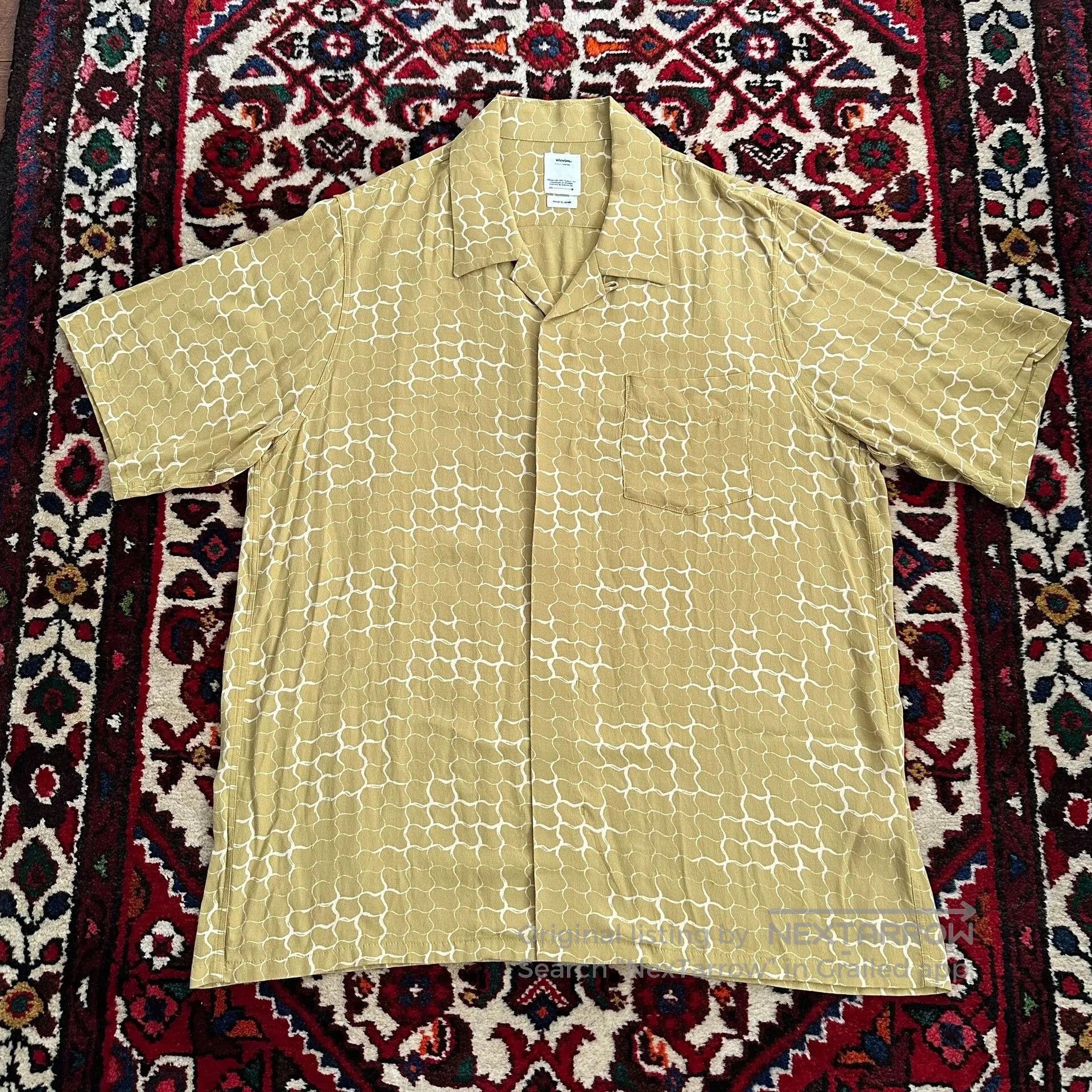 Visvim Visvim Free Edge Snake Print Short Sleeve Shirt. Size US L / EU 52-54 / 3 - 1 Thumbnail