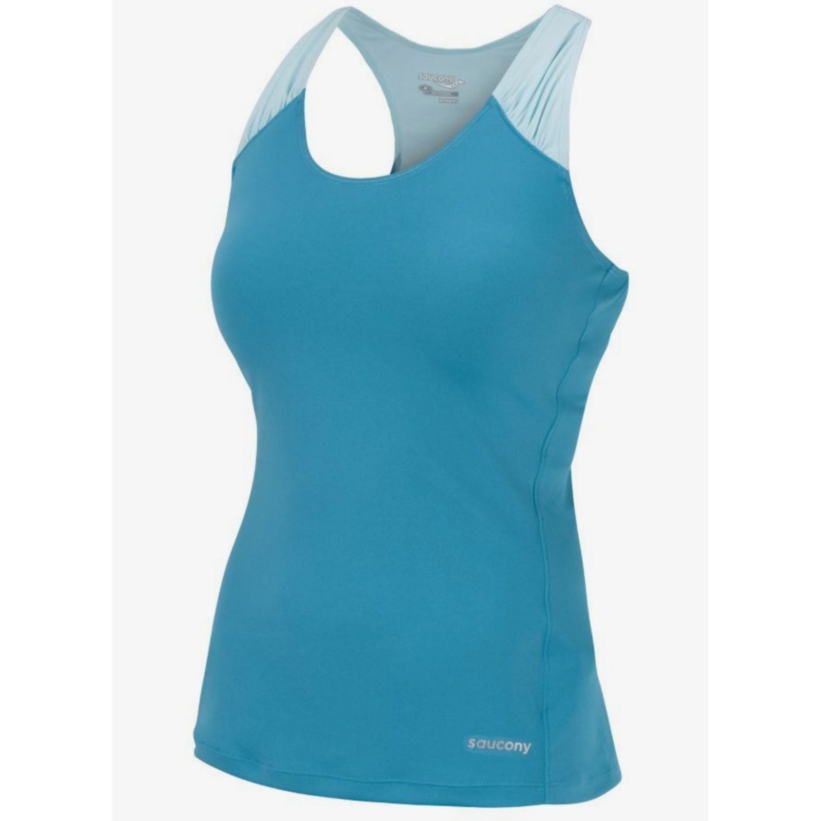 Saucony Saucony 2-tone Velo Racerback Tank Top sz S Size S / US 4 / IT 40 - 1 Thumbnail