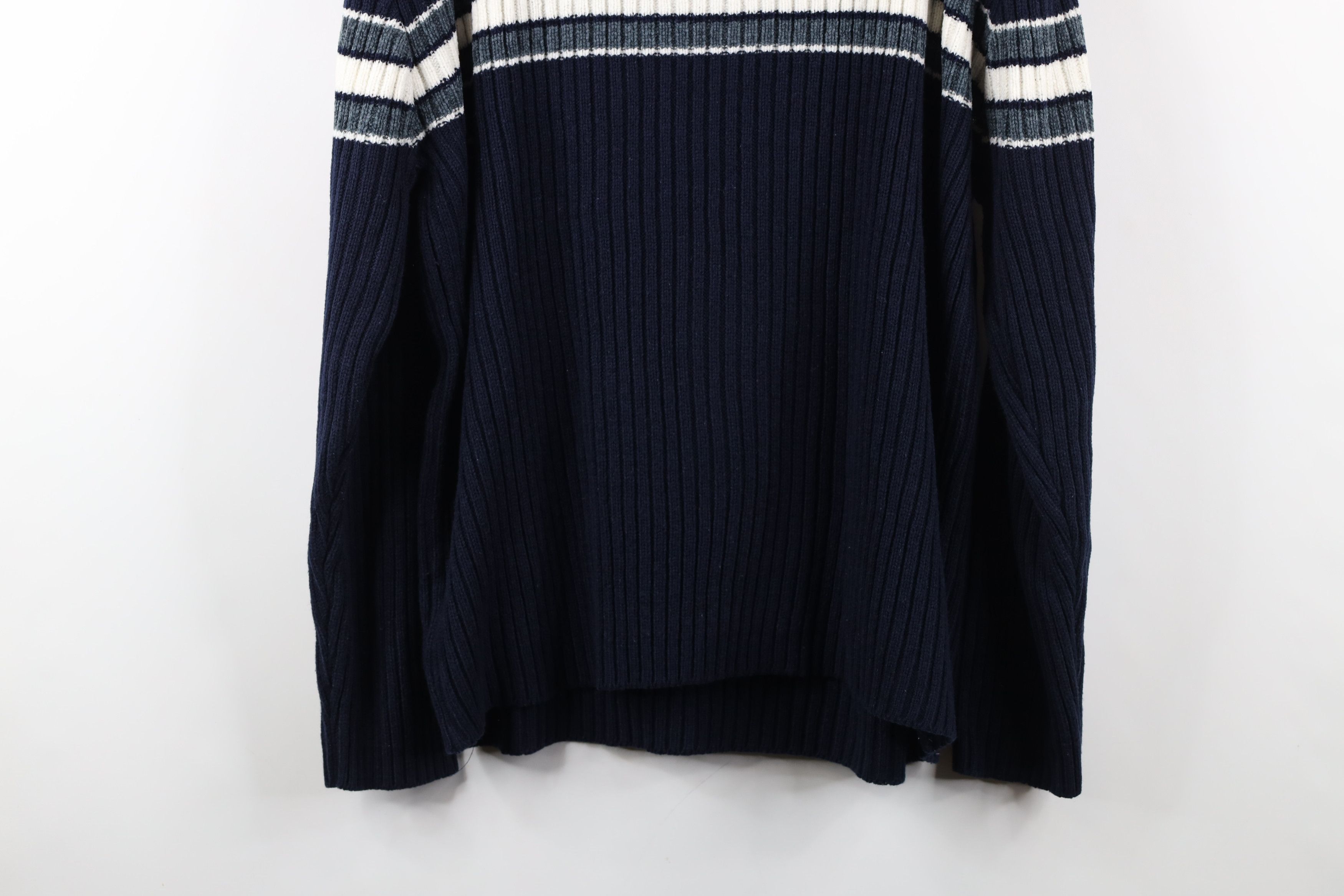 Vintage Vintage 90s Streetwear Block Chunky Ribbed Knit Sweater Size US XL / EU 56 / 4 - 11 Thumbnail