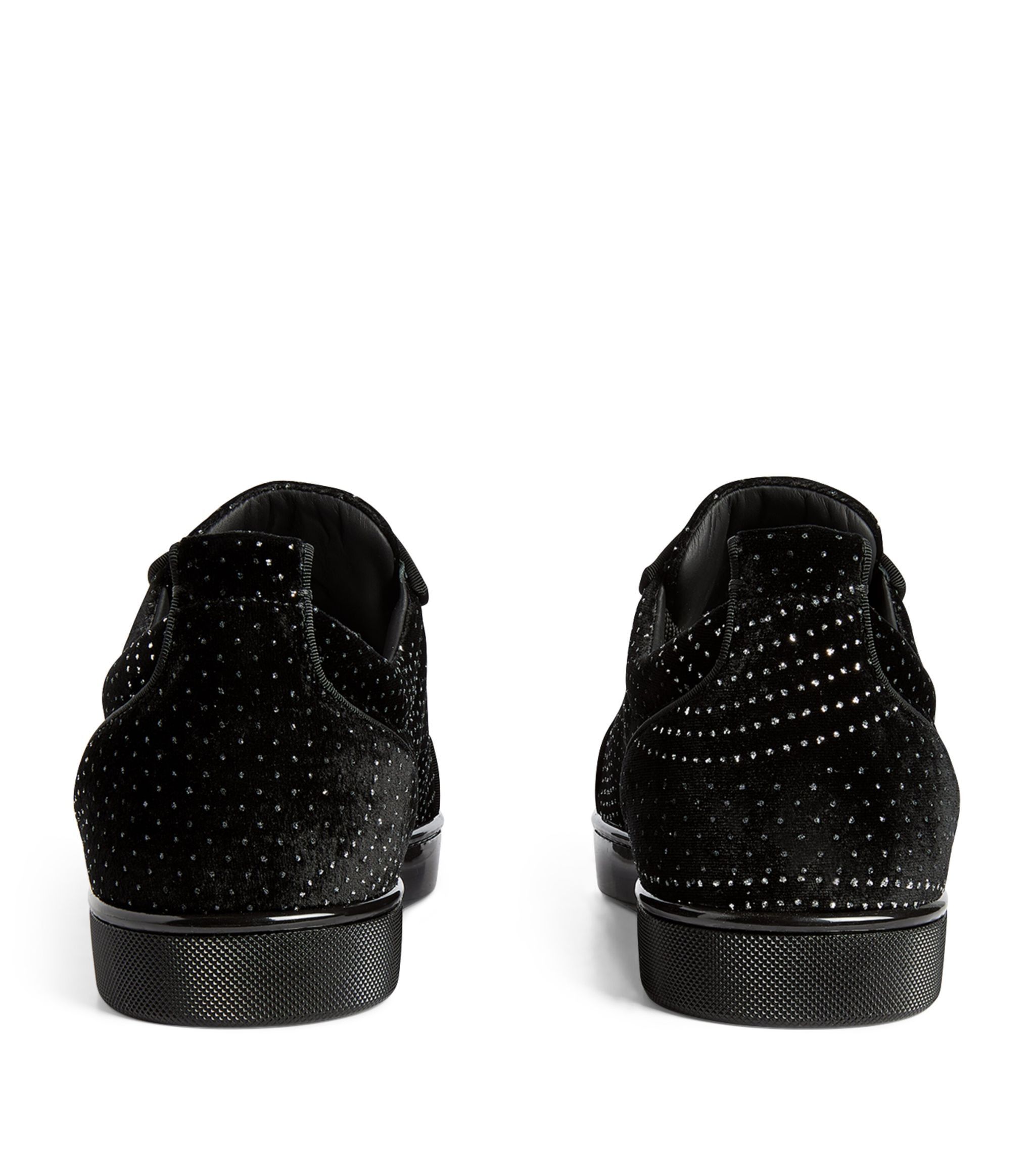 Christian Louboutin o1s1wg110924 Louis Junior Low Top Sneaker in Black Size US 9 / EU 42 - 3 Thumbnail