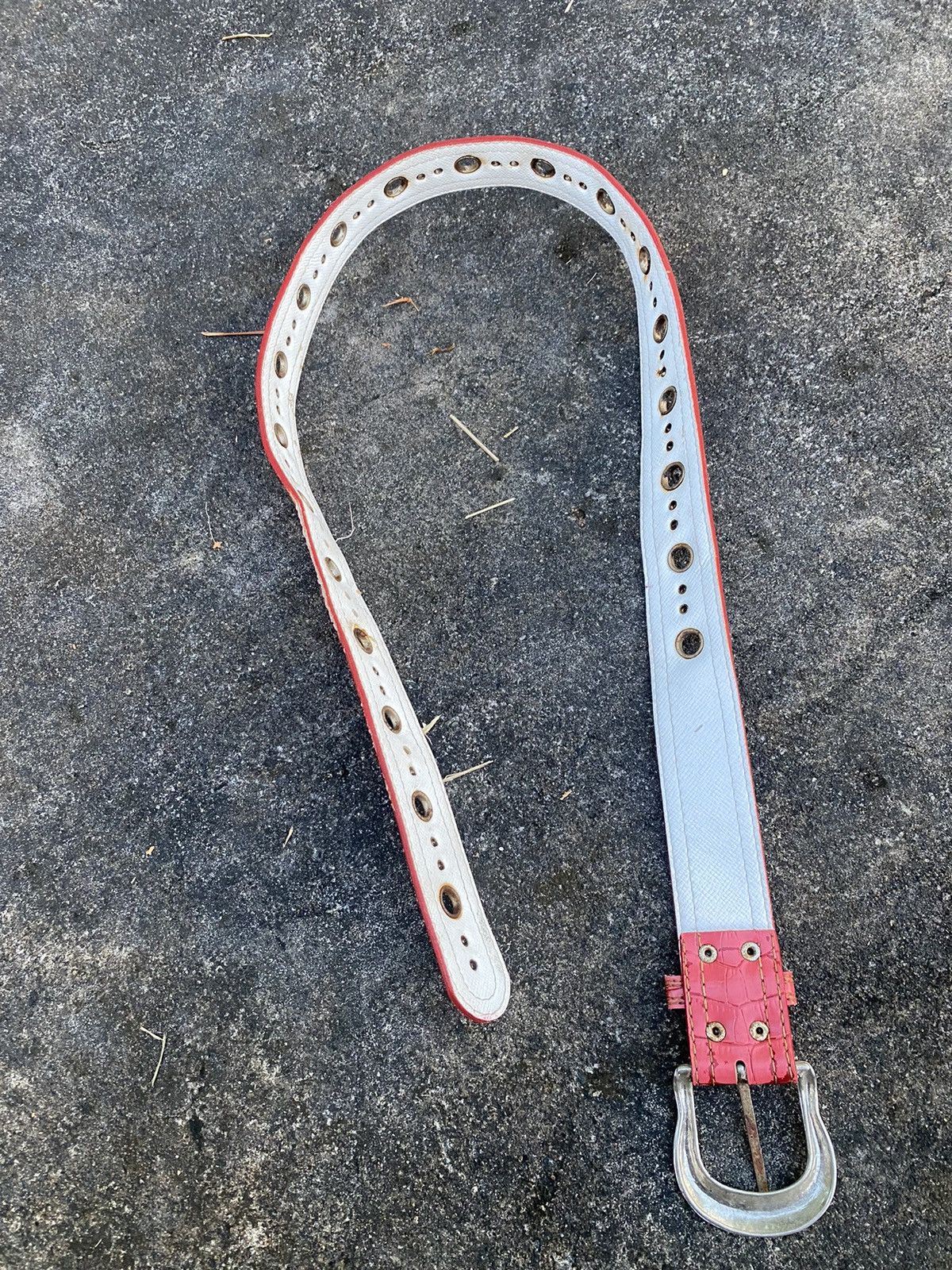 If Six Was Nine Japanese pink leather studed belt kmrii lgb style Size ONE SIZE - 3 Thumbnail