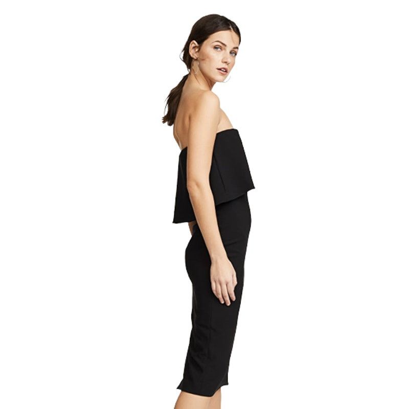 LIKELY Likely Driggs Strapless Black Bodycon Midi Dress Size Small Size XS / US 0-2 / IT 36-38 - 8 Thumbnail