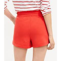 Lou & Grey Lou & Grey Cozy Cotton Terry Shorts Bright Clementine Drawst Size 28" / US 6 / IT 42 - 2 Thumbnail