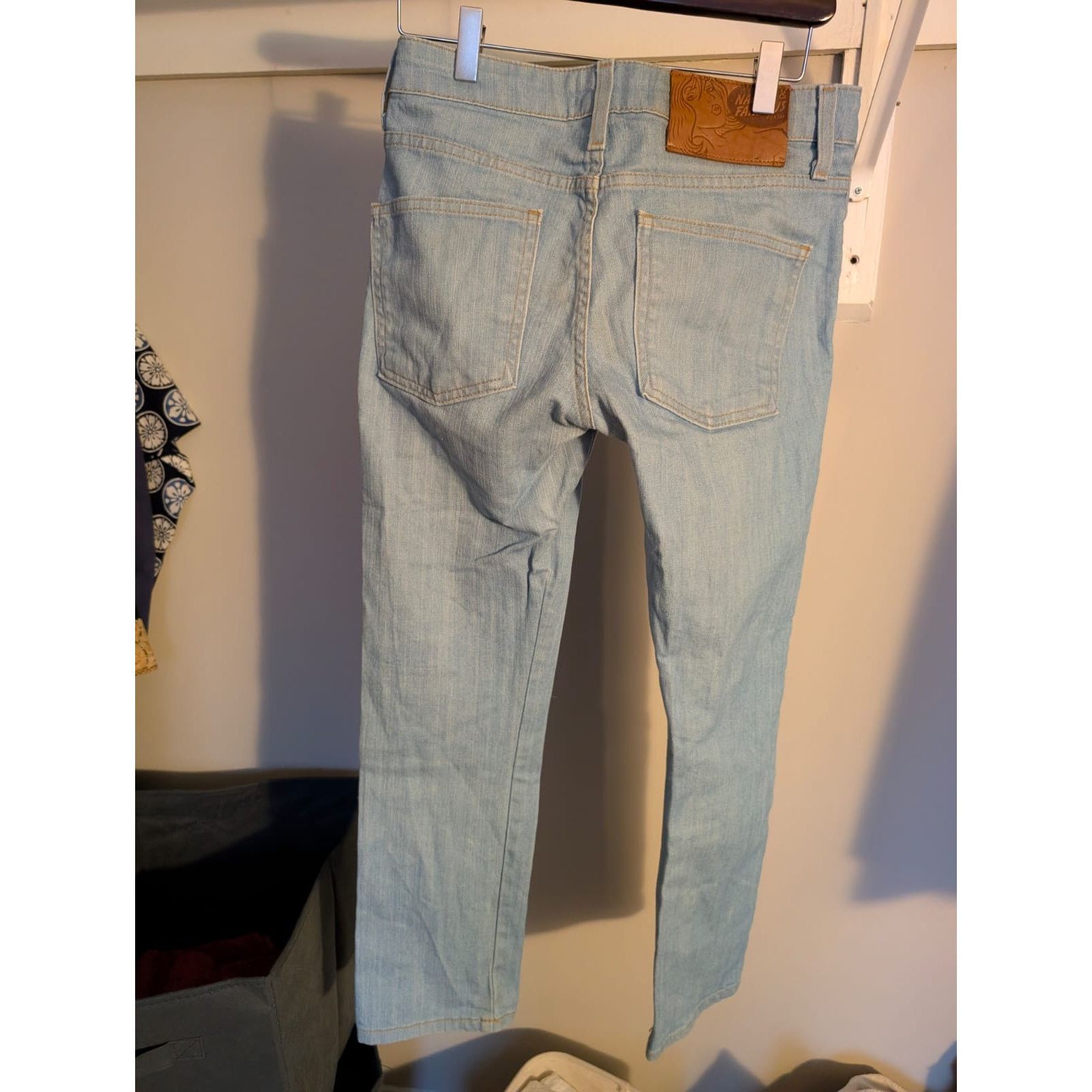 Naked & Famous Skinny Guy - Sky Blue Power Stretch (29) Size US 29 - 3 Thumbnail