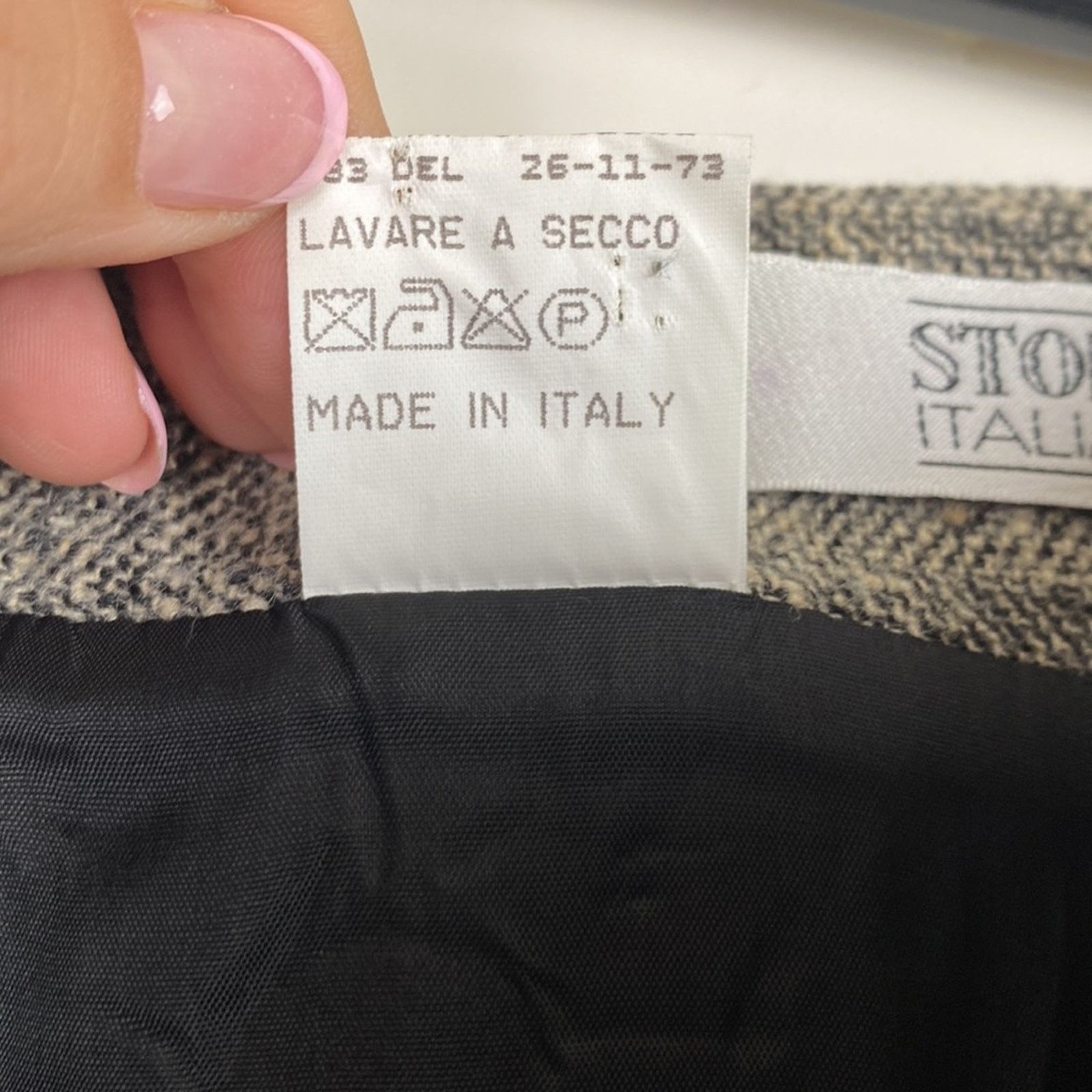 Other Italian Storie Italiane High Waisted MIDI Skirt Grey 42 Size 26" / US 2 / IT 38 - 8 Thumbnail