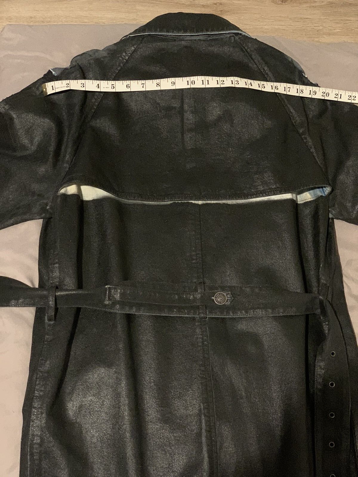 Diesel Diesel Coated Denim Trench Coat Jacket D-Delirious-A Size US M / EU 48-50 / 2 - 15 Thumbnail