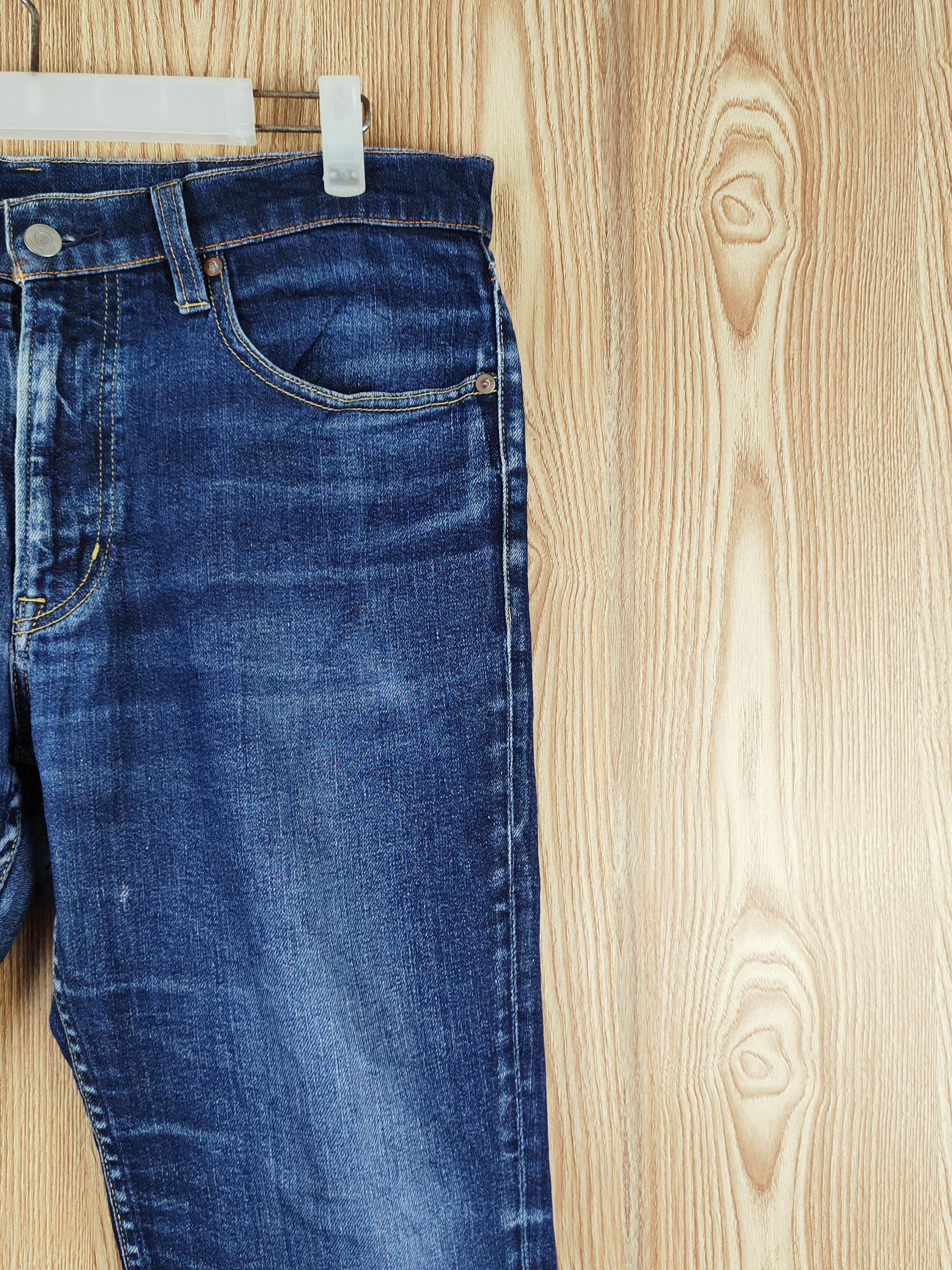 Japanese Brand Japanese Brand Dark Blue Distressed Ripped Jeans #S2692 Size US 34 / EU 50 - 6 Thumbnail