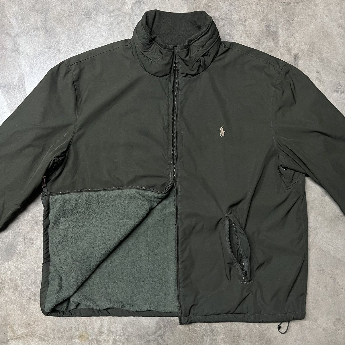 Polo Ralph Lauren × Vintage Vintage 2000’s Polo Ralph Lauren Olive Windbreaker Jacket Size US XXL / EU 58 / 5 - 3 Thumbnail