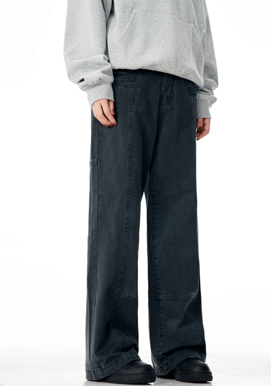 Japanese Brand × Jean American washed retro loose distressed straight trousers Size US 32 / EU 48 - 5 Thumbnail