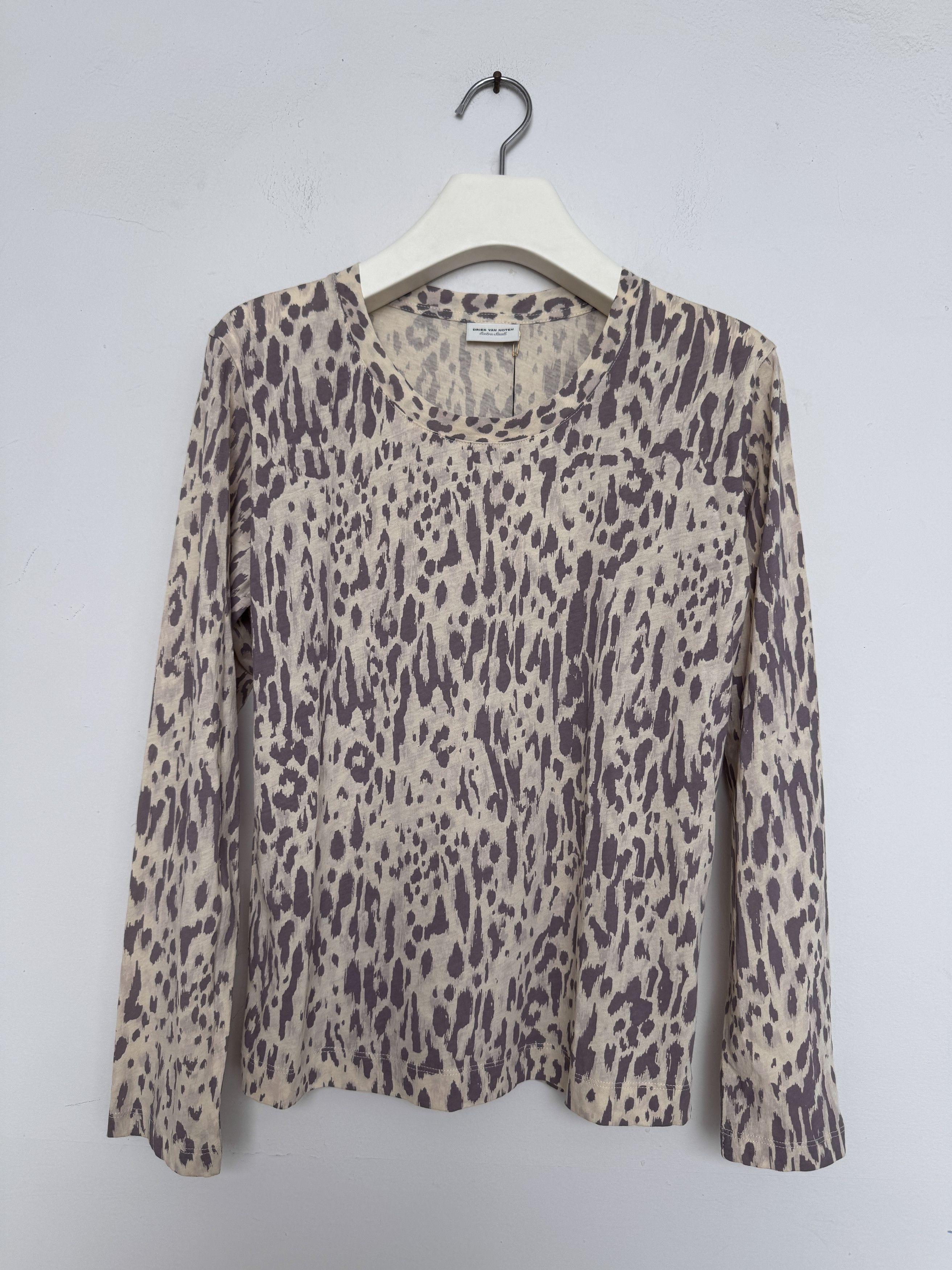 Dries Van Noten Leopar Print Long-Sleeved Top Size XS / US 0-2 / IT 36-38 - 1 Thumbnail