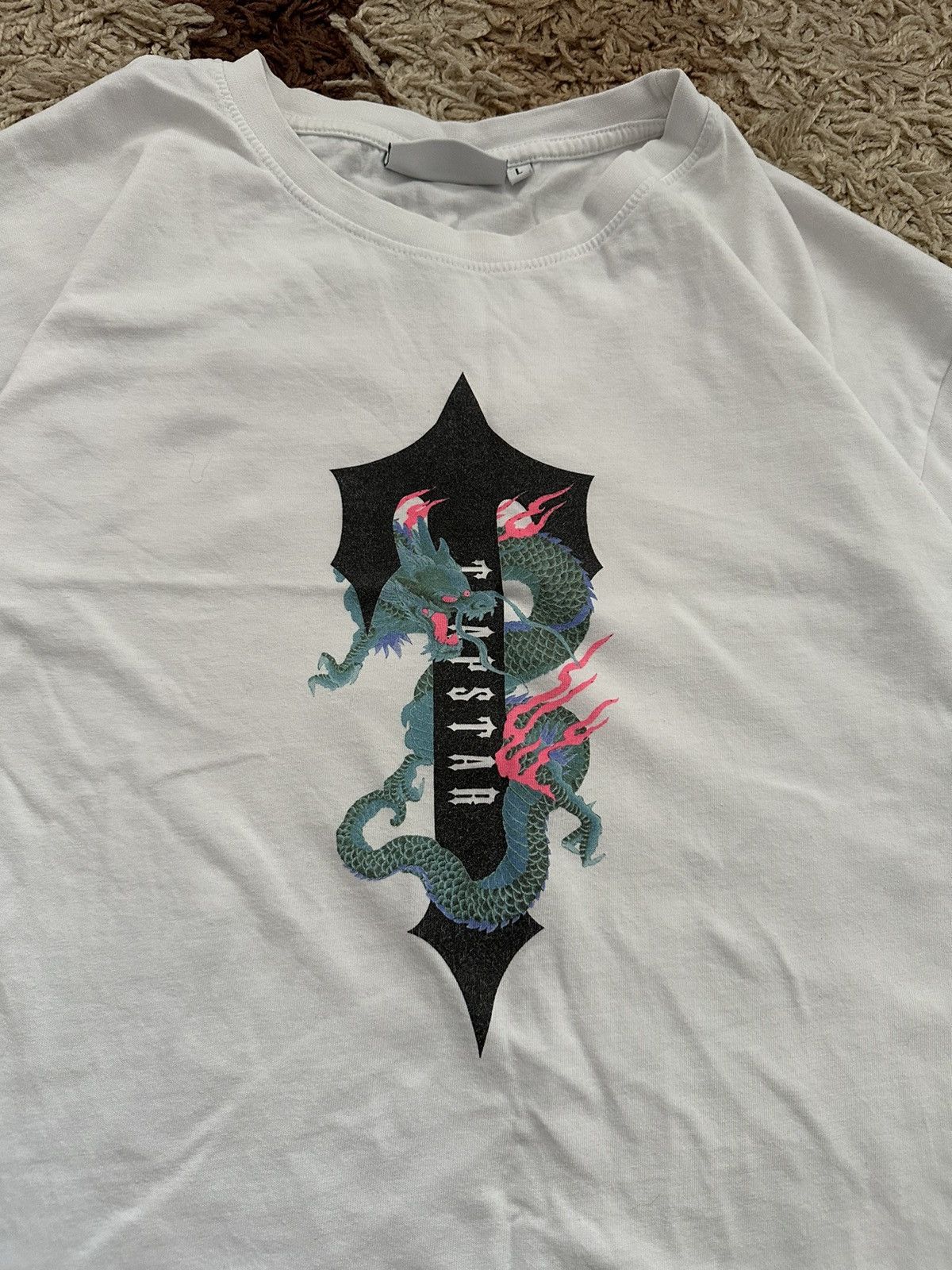 Nike × Trapstar London × Vintage 🔥🚀Y2K TRAPSTAR CENTRE LOGO T-SHIRT DRAGON VINTAGE🚀🔥 Size US L / EU 52-54 / 3 - 2 Thumbnail