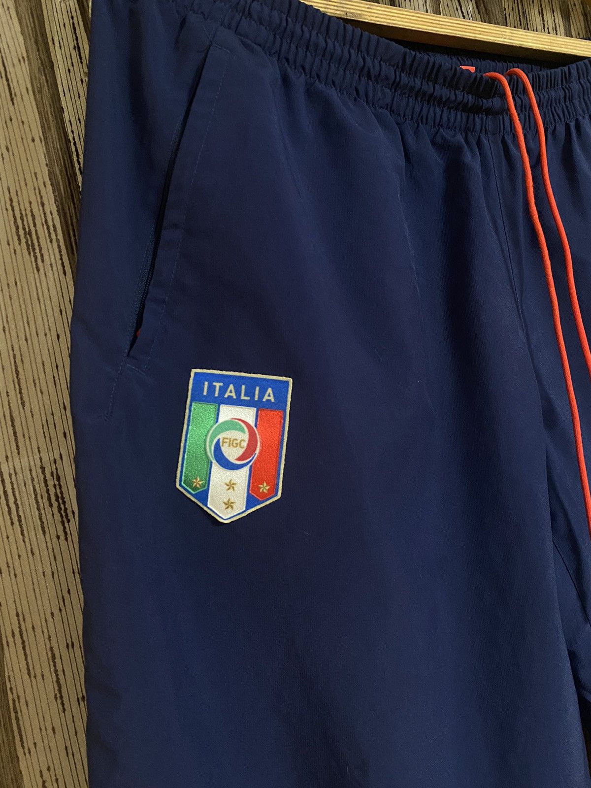 Puma × Vintage Vintage Puma Soccer Navy Pants Italy Baggy Track Bottoms Size US 36 / EU 52 - 10 Thumbnail