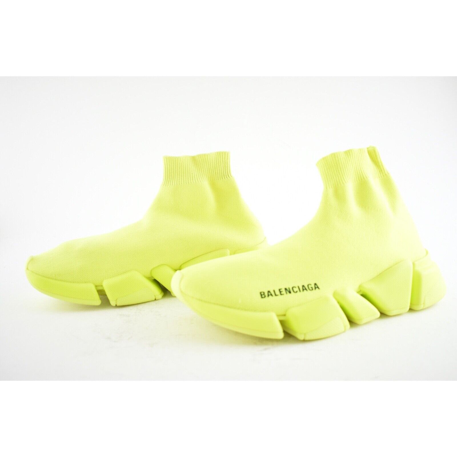 Balenciaga Speed 2.0 Sock Fluo Logo High Top Knit Trainer Sneaker 37 Size US 7 / IT 37 - 9 Thumbnail