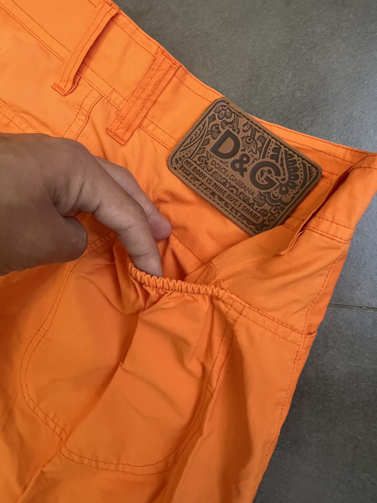 Dolce & Gabbana × Vintage Japan worker style Vintage Dolce Gabbana Capri pants nylon Size 28" / US 6 / IT 42 - 6 Thumbnail