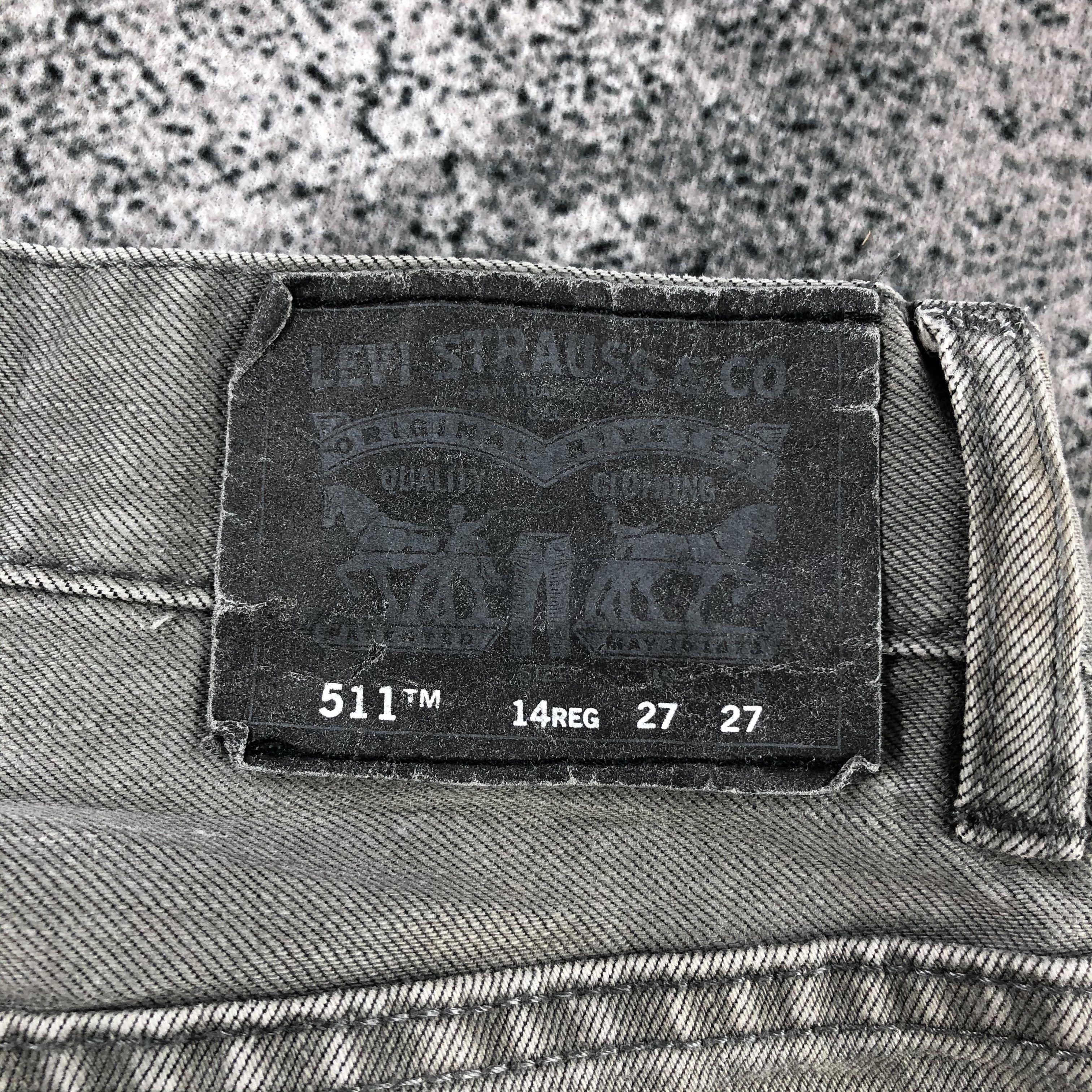 Levi's Levi's 511 Jeans Faded Black Denim KJ1052 Size US 27 - 5 Thumbnail