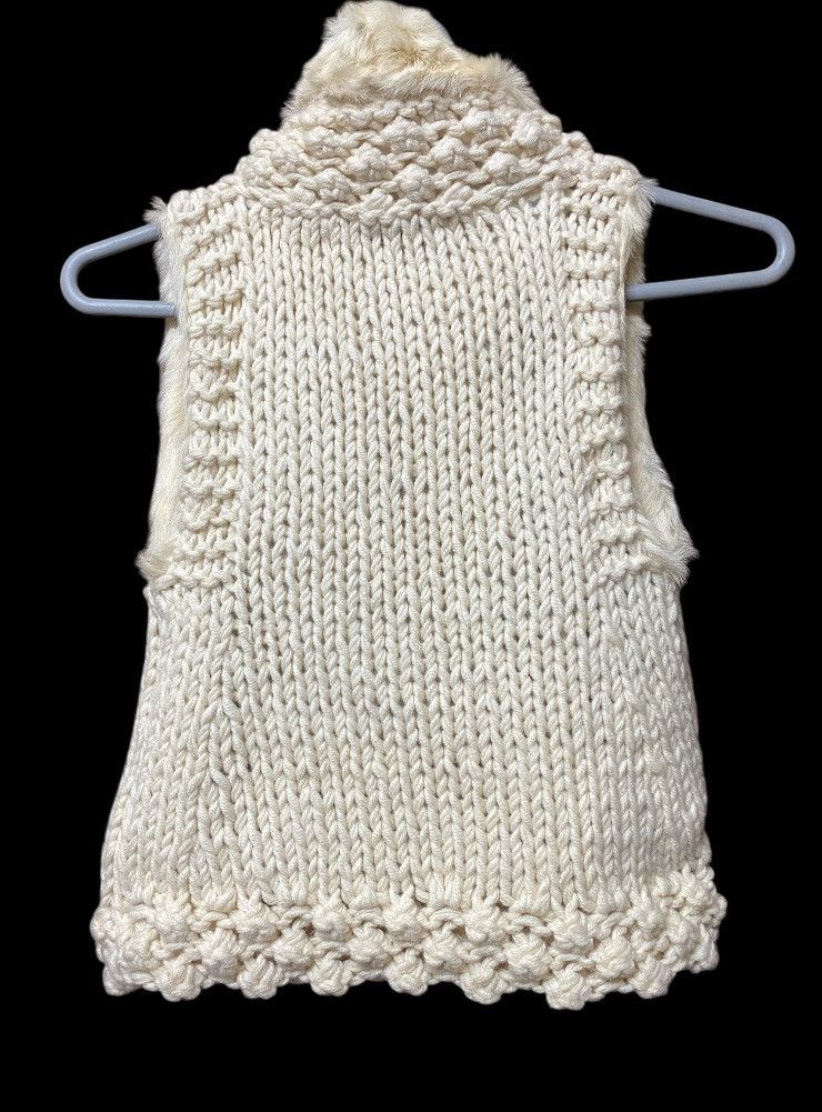 Ermanno Scervino Ermanno Scervino fur vest knitted women Size XS / US 0-2 / IT 36-38 - 2 Thumbnail