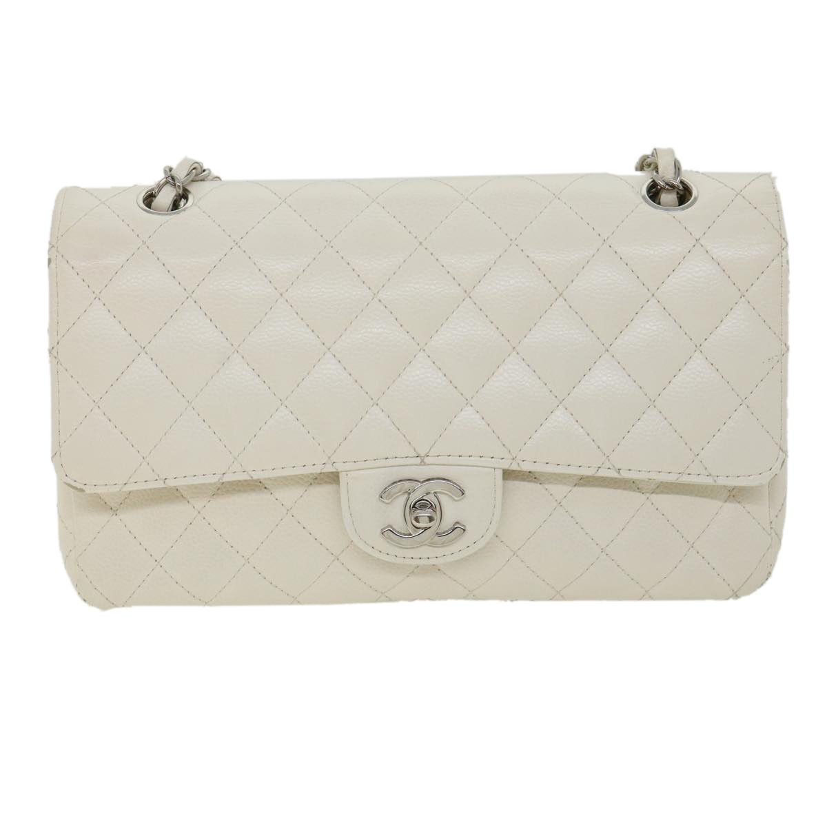 Chanel Timeless White Leather Shoulder Bag (Pre-Owned) Size ONE SIZE - 1 Thumbnail