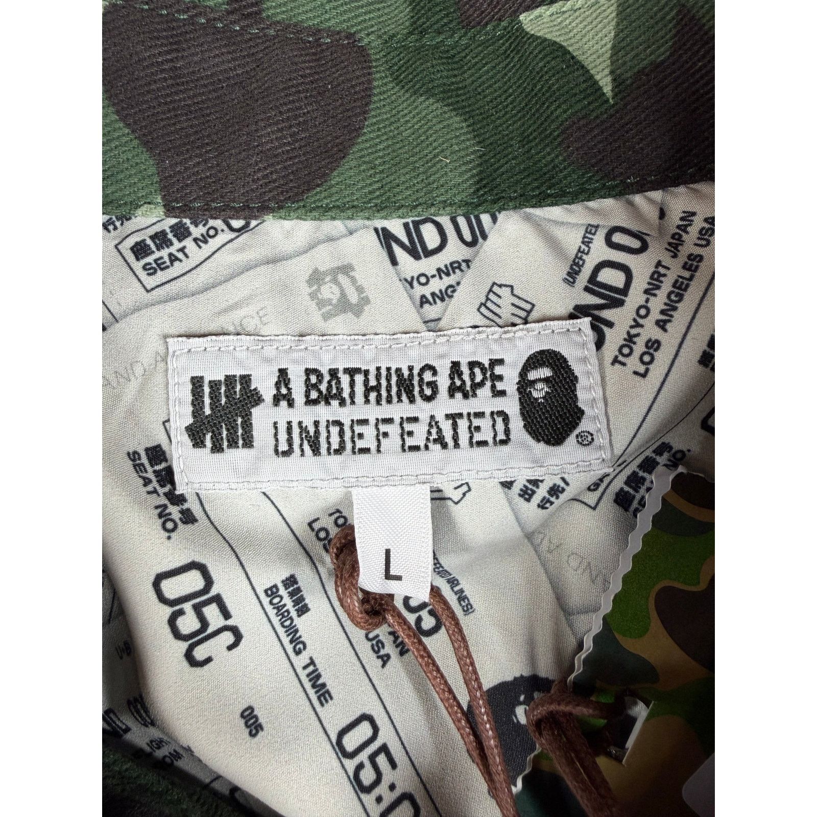Bape BAPE X Undefeated Color Camo Flannel Jacket Size Large Size US L / EU 52-54 / 3 - 7 Thumbnail