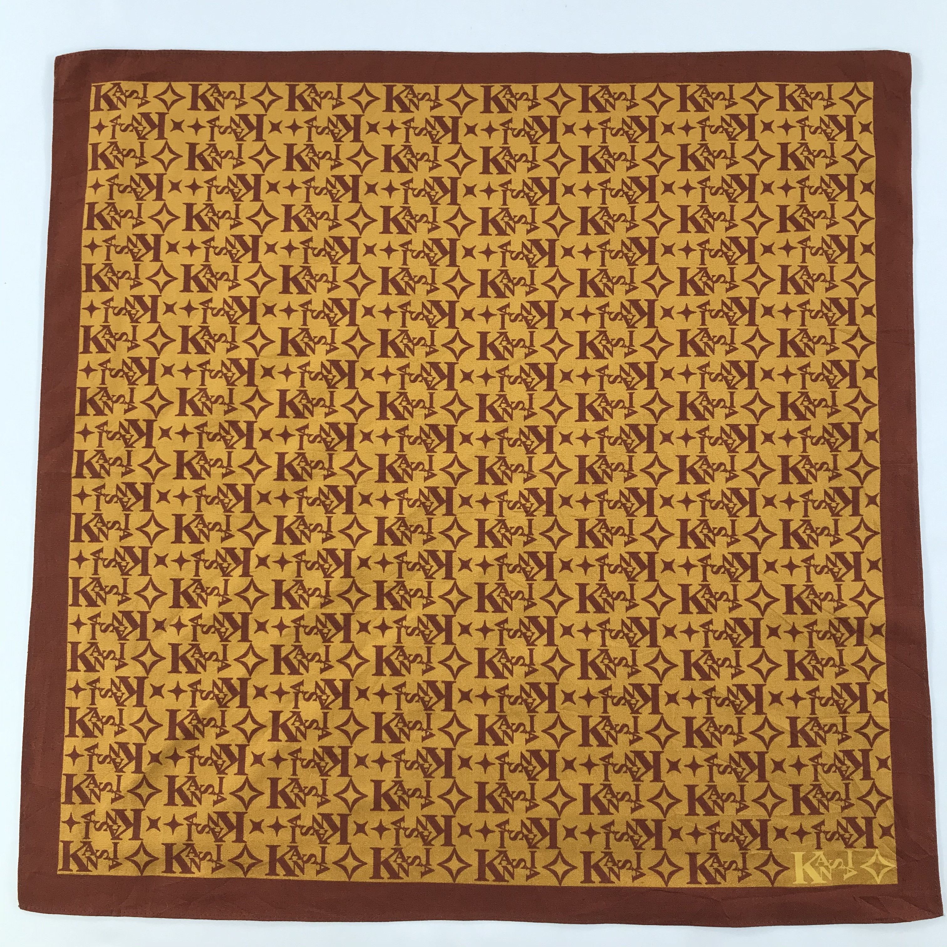 Kansai Yamamoto × Vintage Kansai Yamamoto Bandana / Handkerchief / Neckerchief -S1372 Size ONE SIZE - 1 Thumbnail