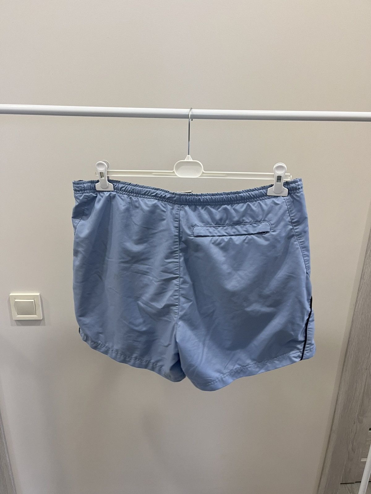Japanese Brand Nike Vintage Shorts Mini Swoosh Japanese Drill Baggy Hype Size US 36 / EU 52 - 3 Thumbnail