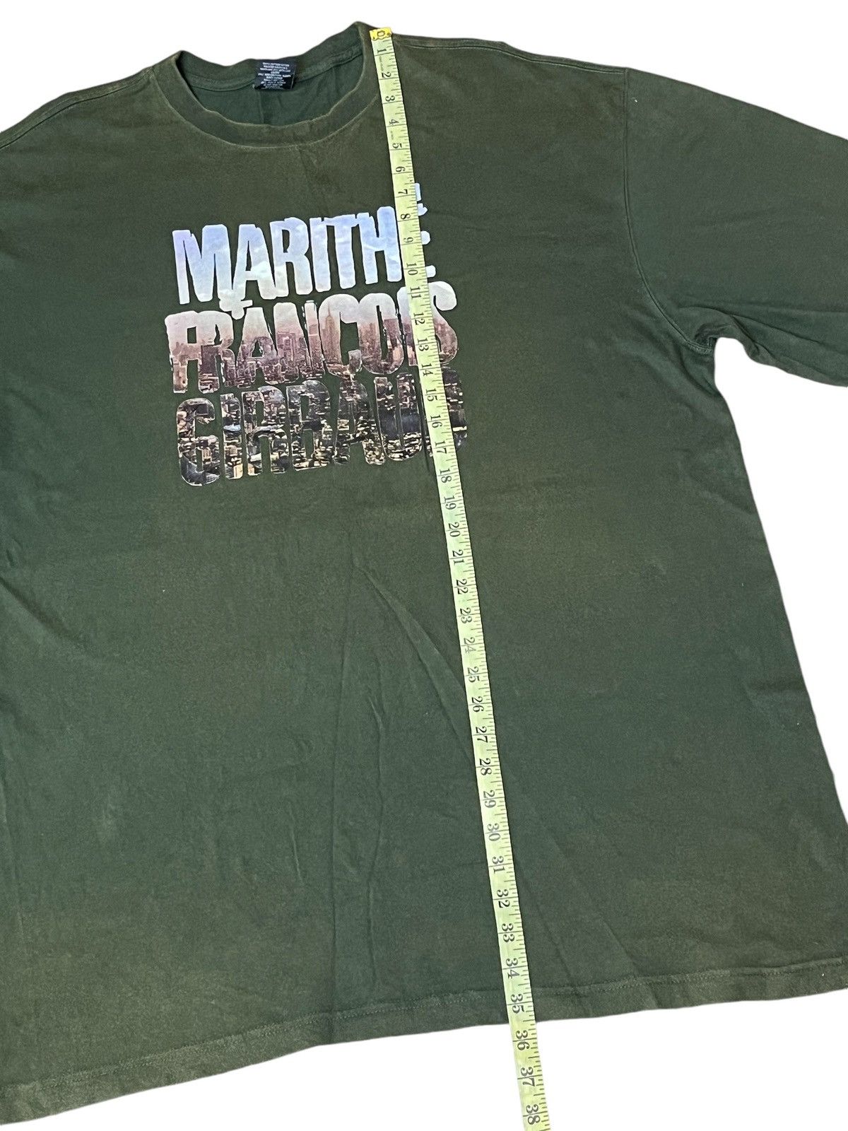 Marithe + Francois Girbaud SUNFADED🔥MARITHE FRANCOIS GIRBAUD SPELL OUT TEE SHIRT Size US XXL / EU 58 / 5 - 7 Thumbnail