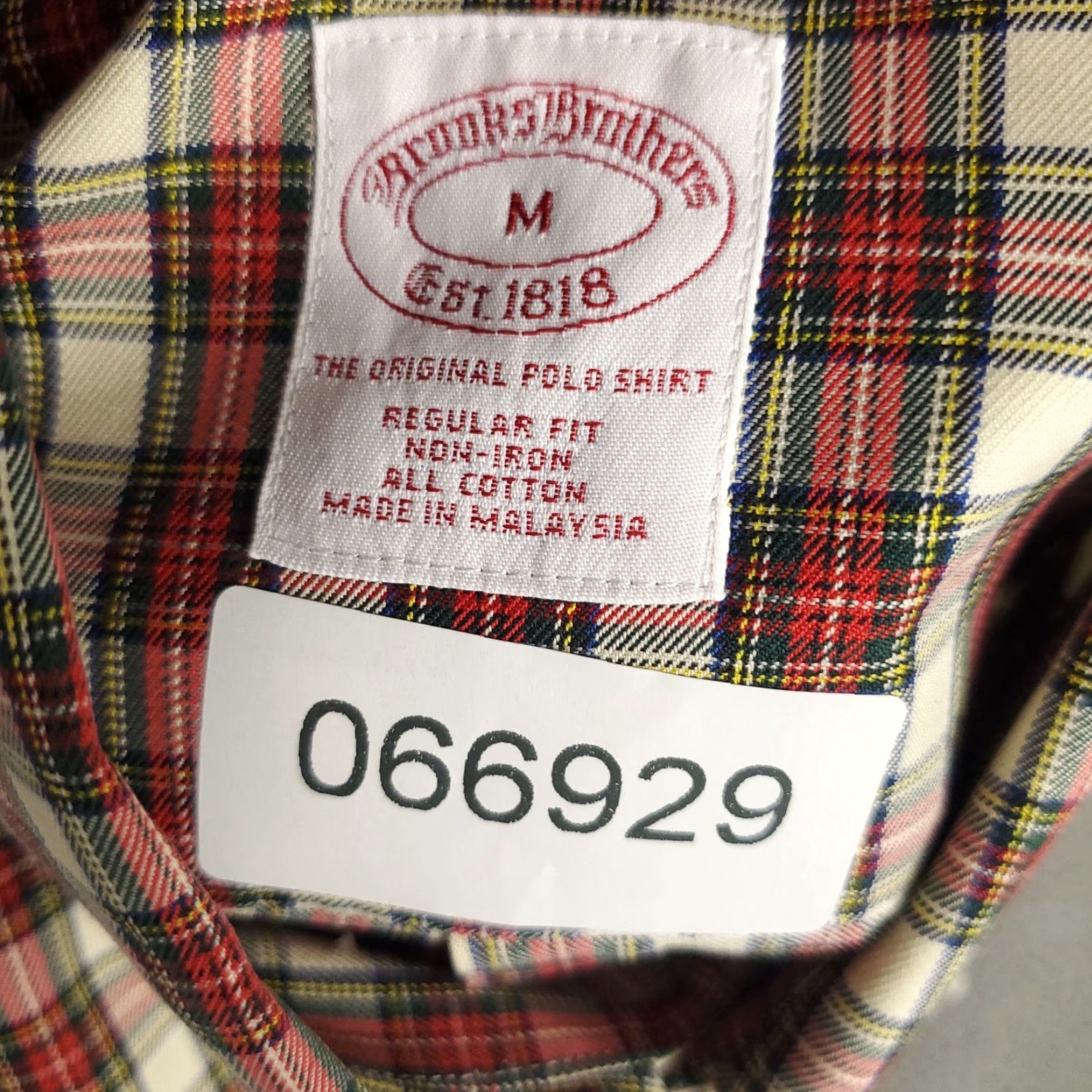 Brooks Brothers Brooks Brothers Shirt Mens M Red Plaid Button-Up Long Sleeve Size US M / EU 48-50 / 2 - 7 Thumbnail