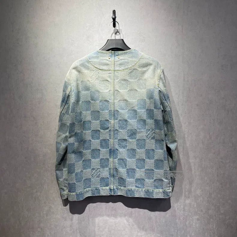 Louis Vuitton Louis Vuitton Fei Dong Co-branded Checkerboard Denim Jacke Size US M / EU 48-50 / 2 - 2 Thumbnail