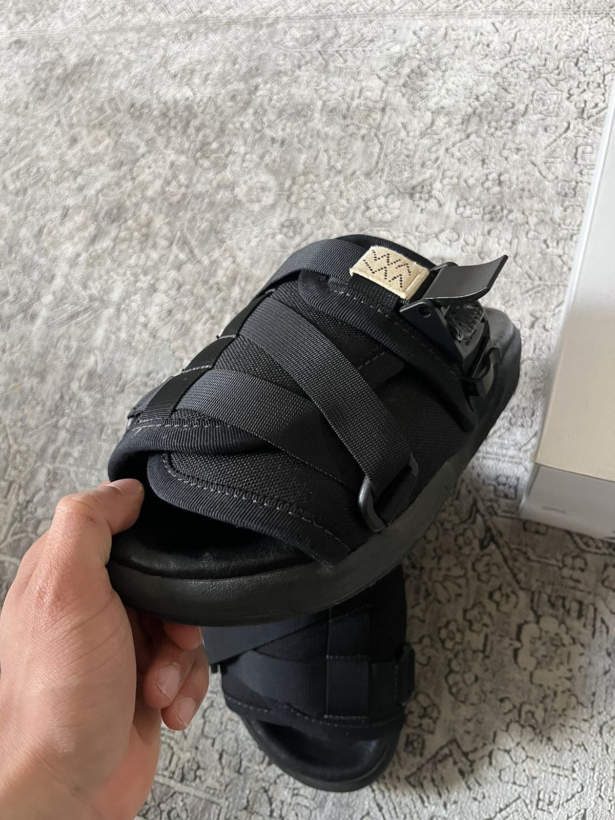 Visvim Visvim Christo Black Sandal Size US 5.5 / EU 38 - 16 Thumbnail
