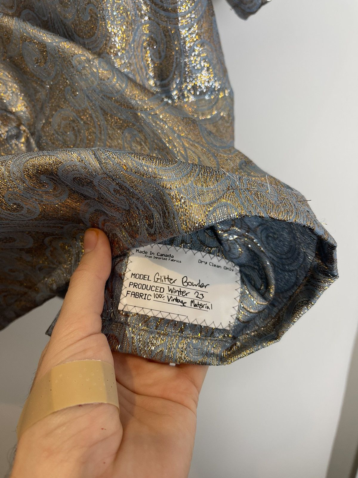 Chorley Handmade glitter paisley camp collar bowling shirt selvedge Size US L / EU 52-54 / 3 - 7 Thumbnail
