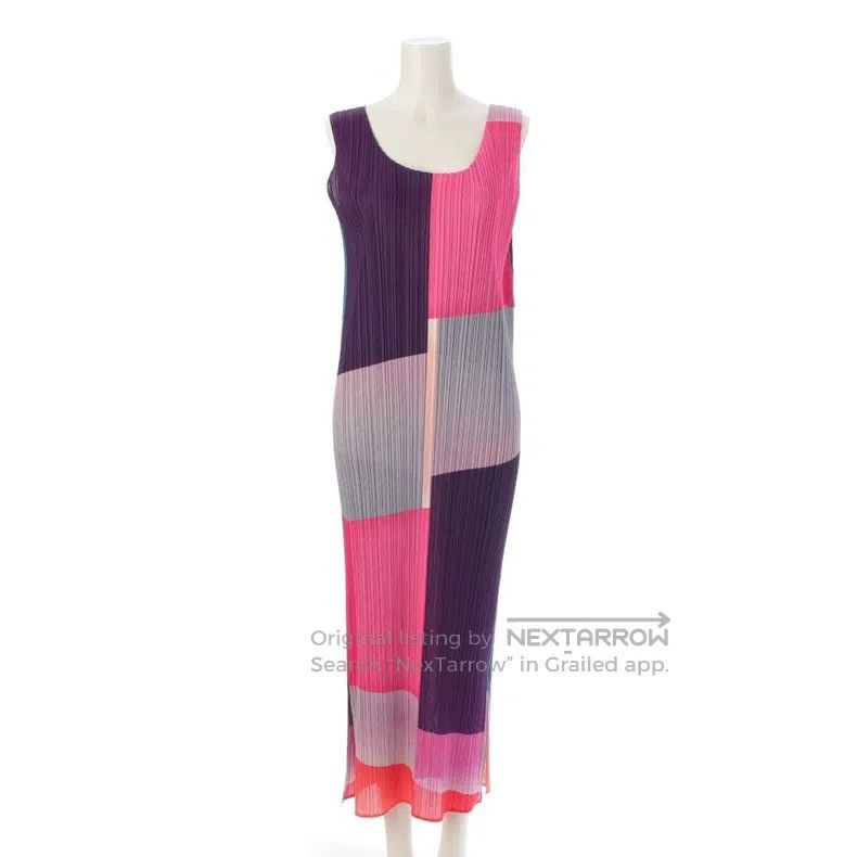Issey Miyake Issey Miyake Color-block Dress Size M / US 6-8 / IT 42-44 - 3 Thumbnail