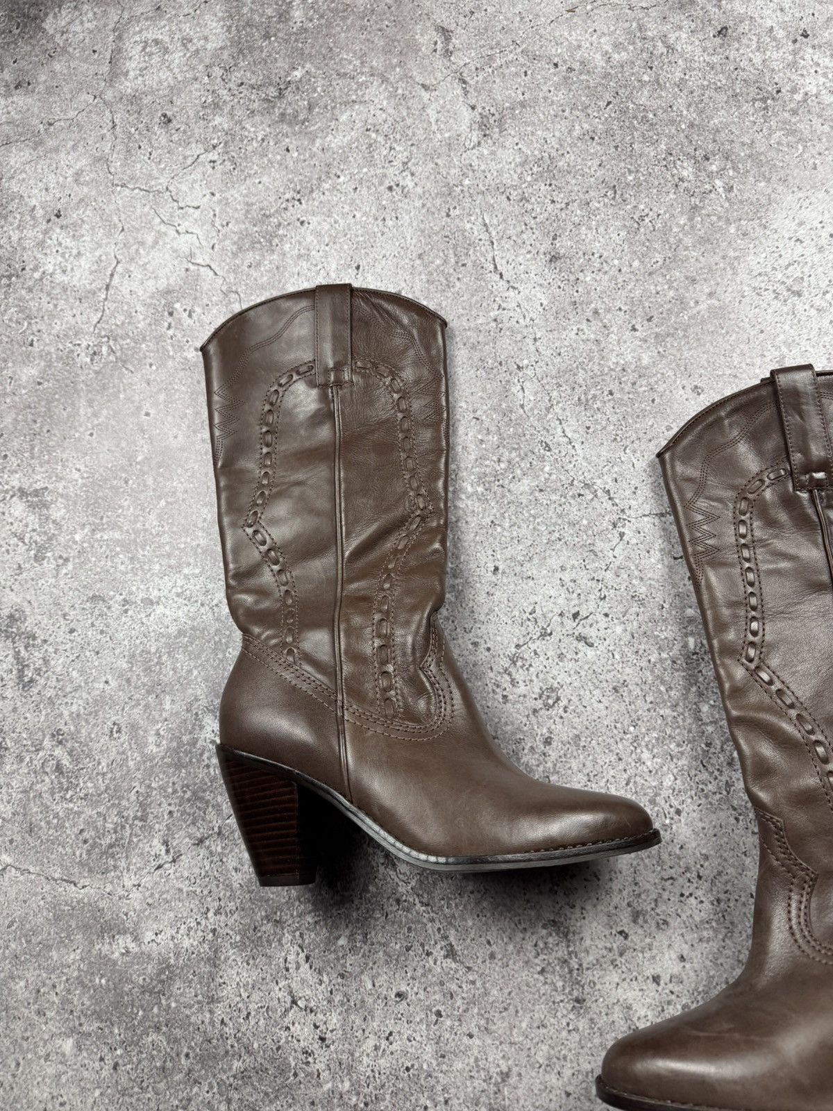 If Six Was Nine Vintage AS 98 Ankle Rick Owens Style Y2K Leather Heels Boots Size US 5 / IT 35 - 6 Thumbnail