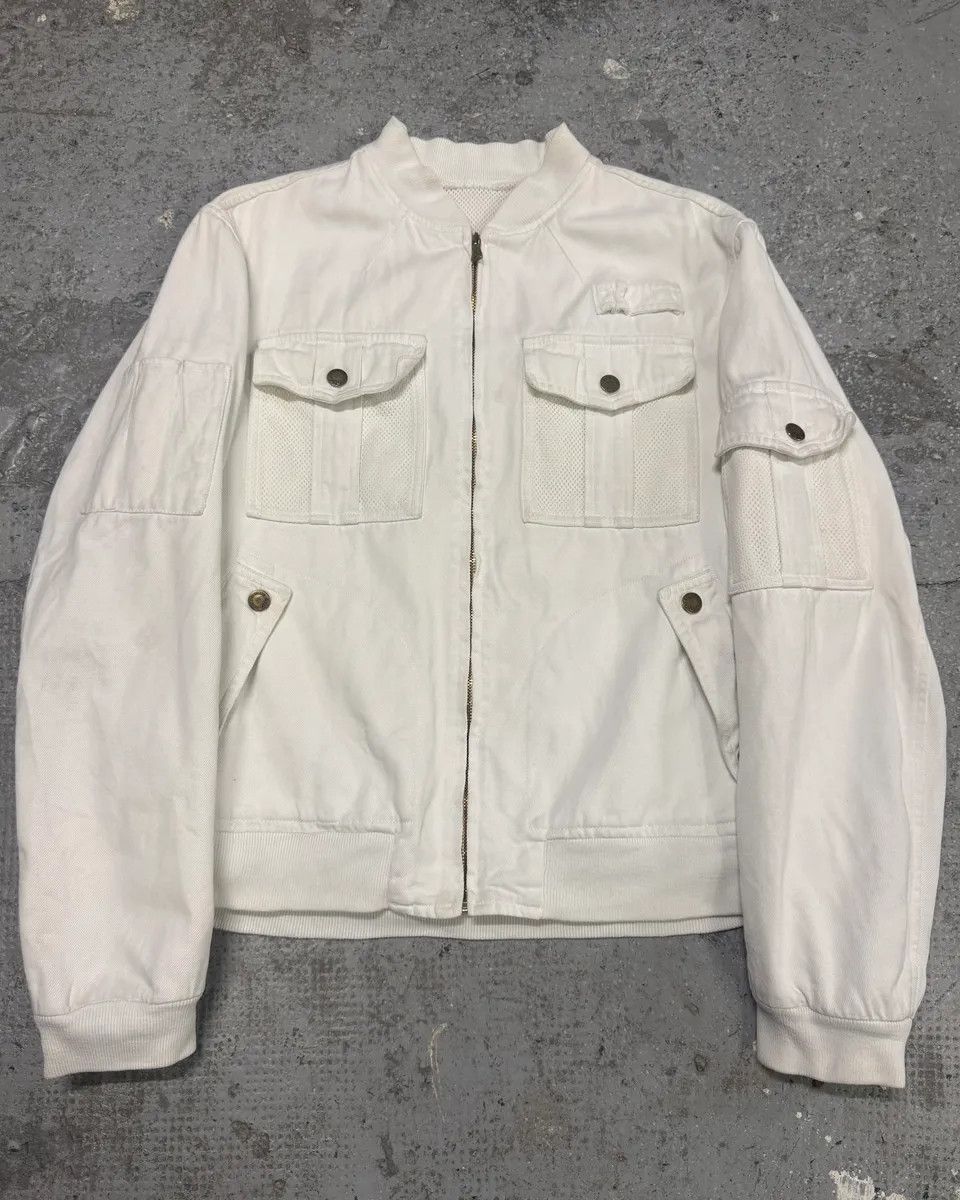 Dolce & Gabbana × Vintage FW2003 Dolce & Gabbana Combat White Bomber Jacket Size US M / EU 48-50 / 2 - 1 Thumbnail