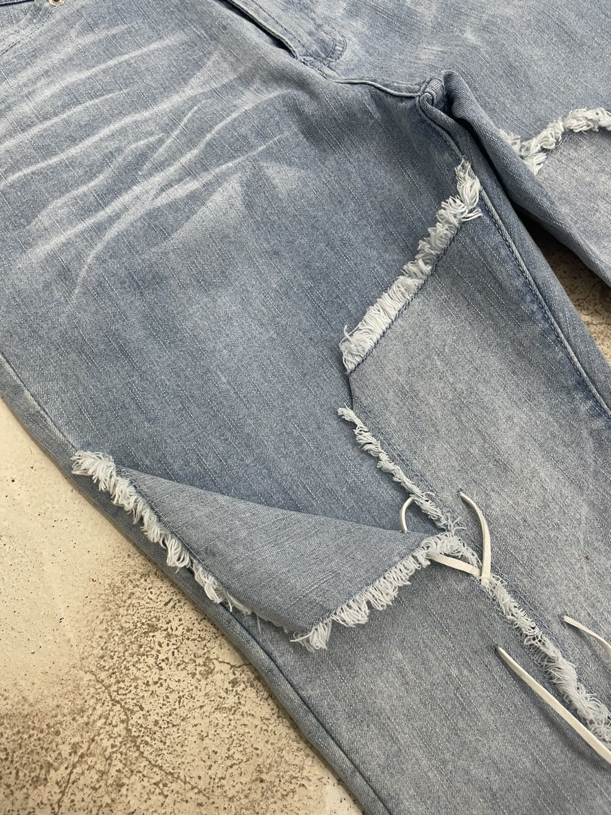 Other JB Tornado Mart Lace Style Stretch Denim Pants Size 25" / US 0 / IT 36 - 11 Thumbnail