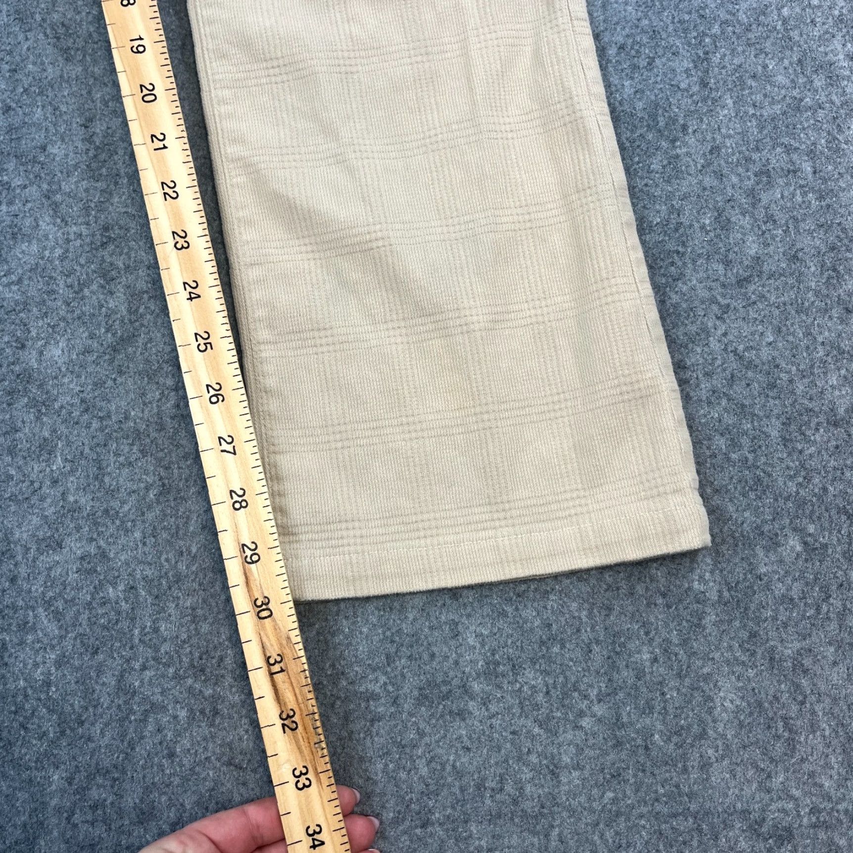 Vintage Armani Jeans Jeans Relaxed Straight 29 Beige 29 in Denim 5-Pocket Womens Regular XS? Size 29" - 4 Thumbnail