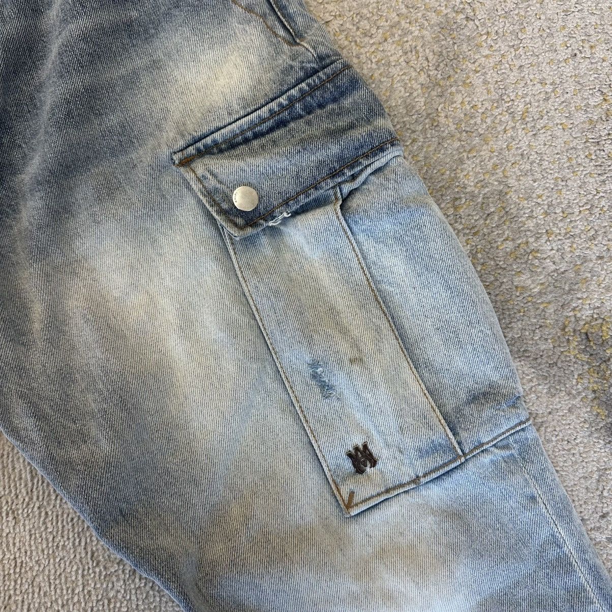 Amiri Amiri M65 Cargo Kick Flare Jeans Size - 31 Size US 31 - 2 Thumbnail