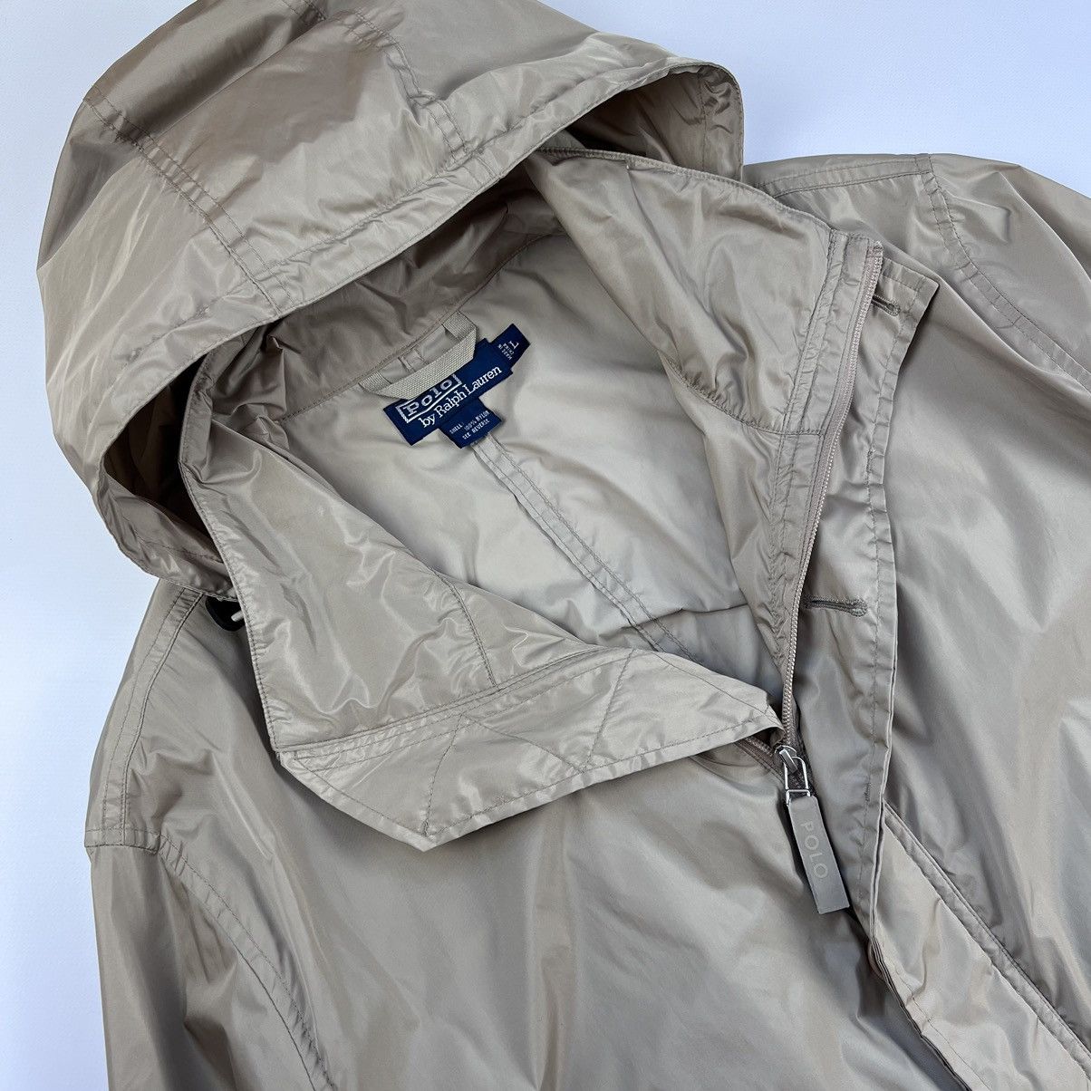 Polo Ralph Lauren × Vintage Vintage Polo Ralph Lauren nylon shimmer lightweight parka Size US L / EU 52-54 / 3 - 4 Thumbnail