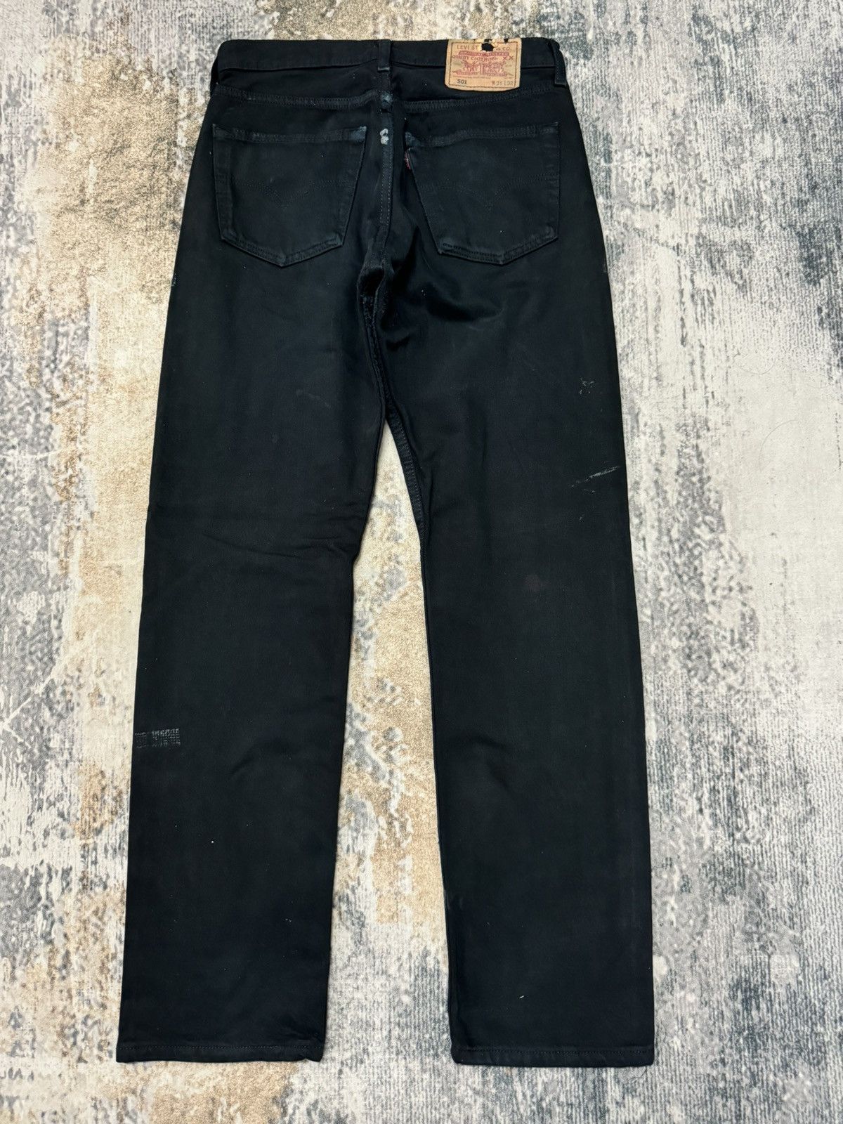 Levi's × Levi's Vintage Clothing × Vintage Vintage Levi’s 501 Distressed Black Denim Jeans Size US 30 / EU 46 - 8 Thumbnail