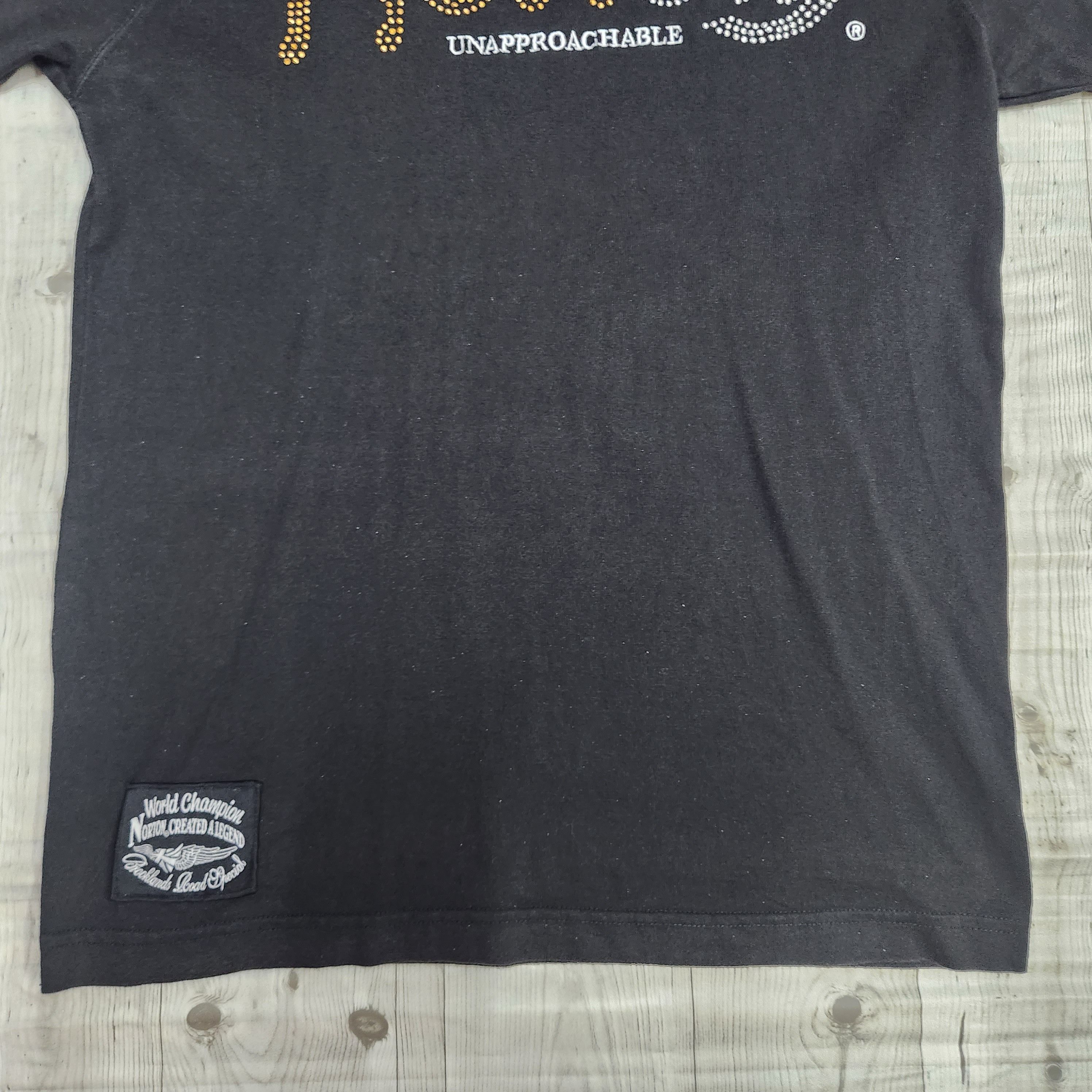 Norton Vintage Norton Bling Bling Big Logo TShirt Size US S / EU 44-46 / 1 - 11 Thumbnail