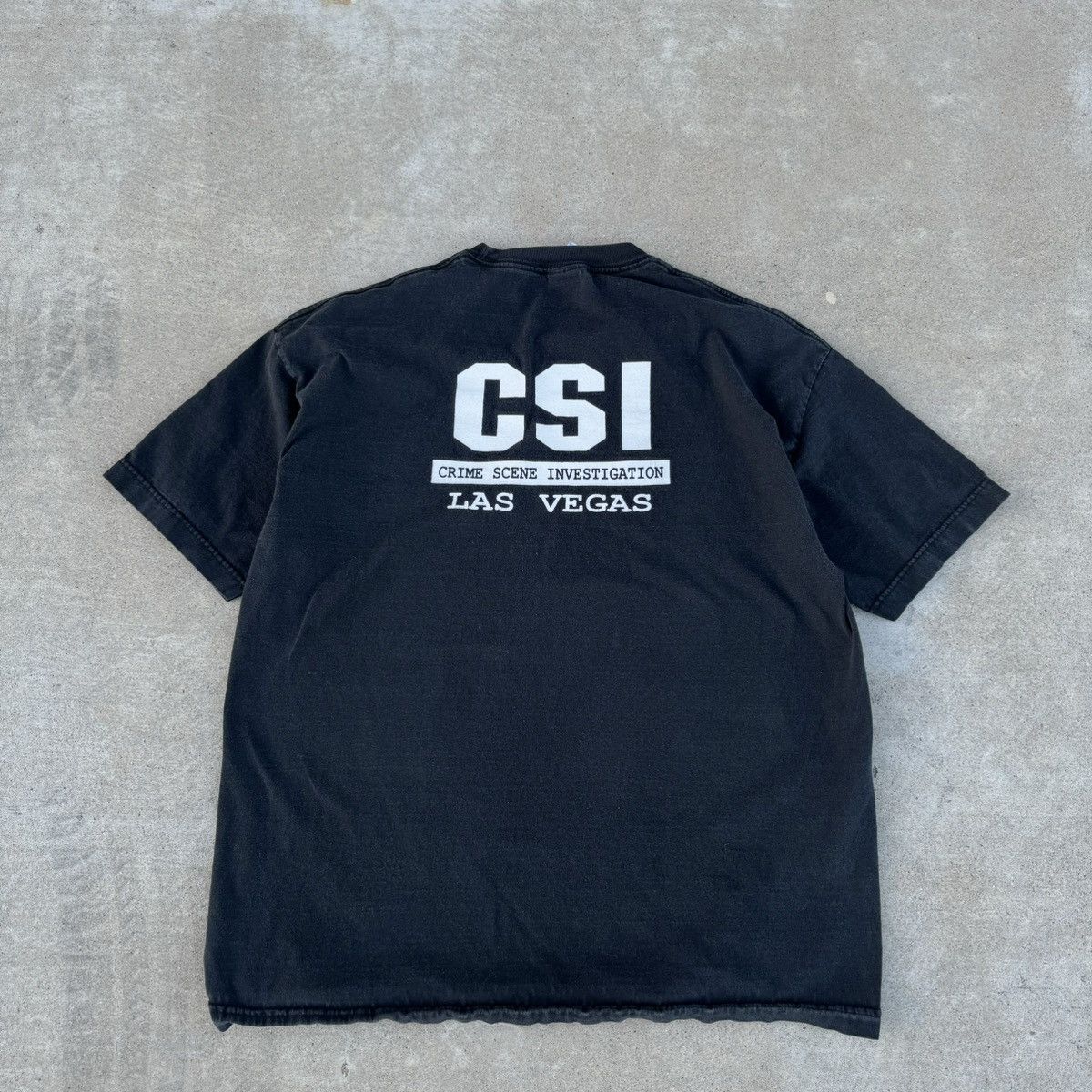 Affliction × JNCO Vintage 90s Black And White Humor CSI Vegas Graphic Tee L Size US XL / EU 56 / 4 - 6 Thumbnail