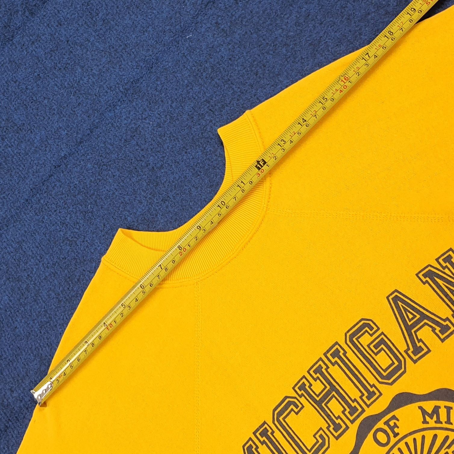 Vintage Vintage 80s University of Michigan Maize Crewneck C292N27 Size US S / EU 44-46 / 1 - 7 Thumbnail
