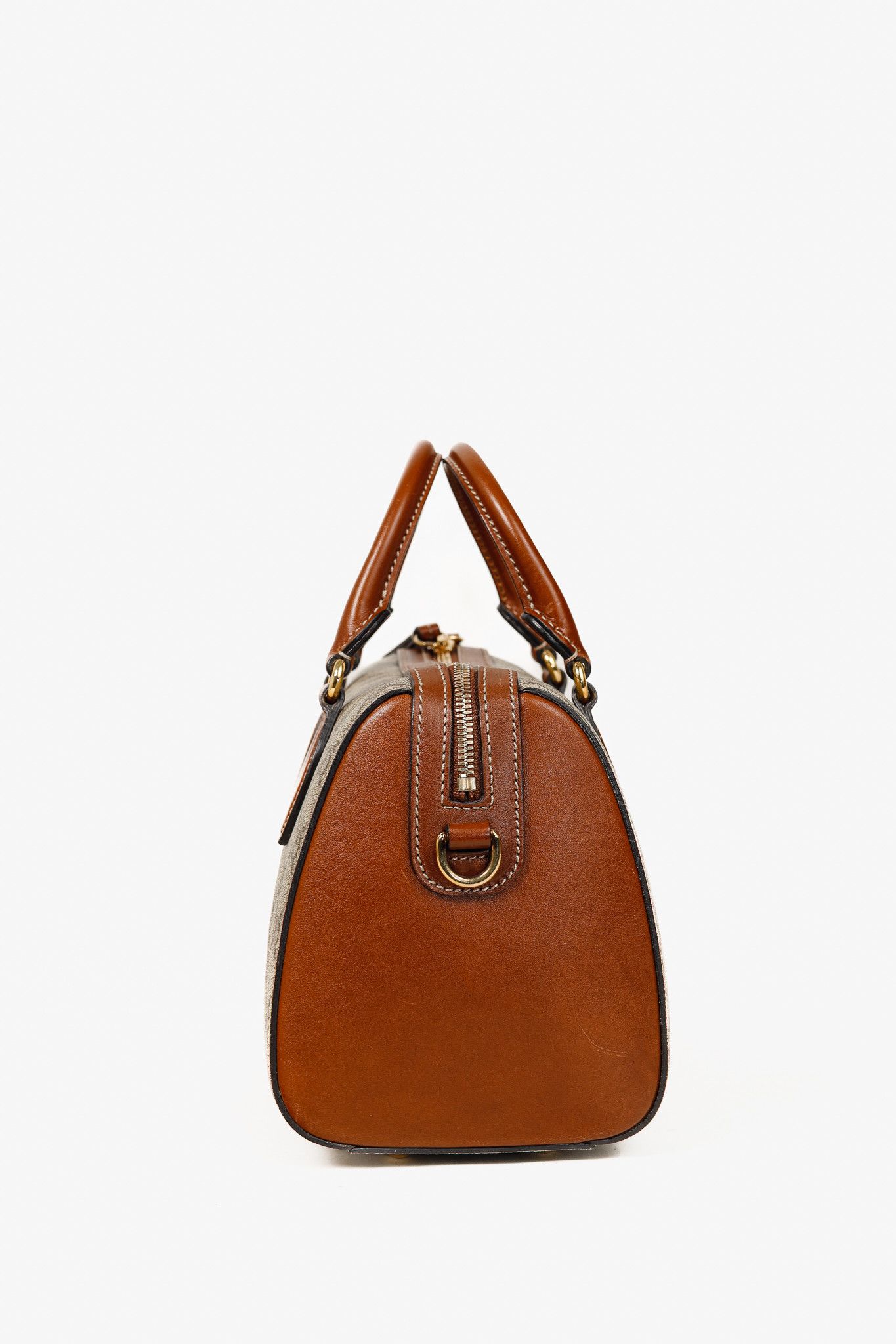 Gucci Gucci Beige & Ebony GG Supreme Canvas Top Handle Bag Size ONE SIZE - 3 Thumbnail